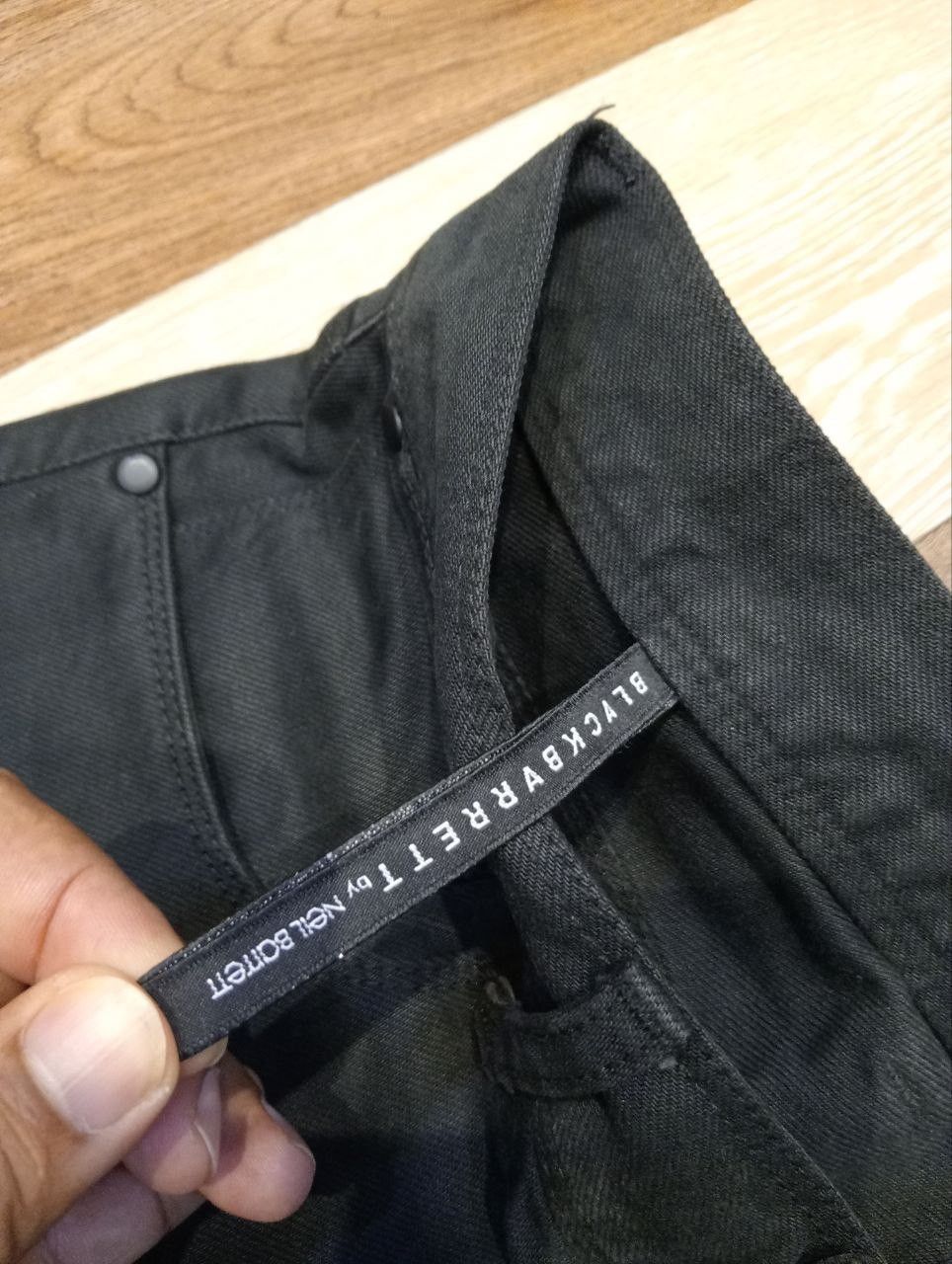 Neil Barrett BLACK BARRETT NEIL BARRETT BLACK DENIM PANTS Size US 31 - 7 Thumbnail