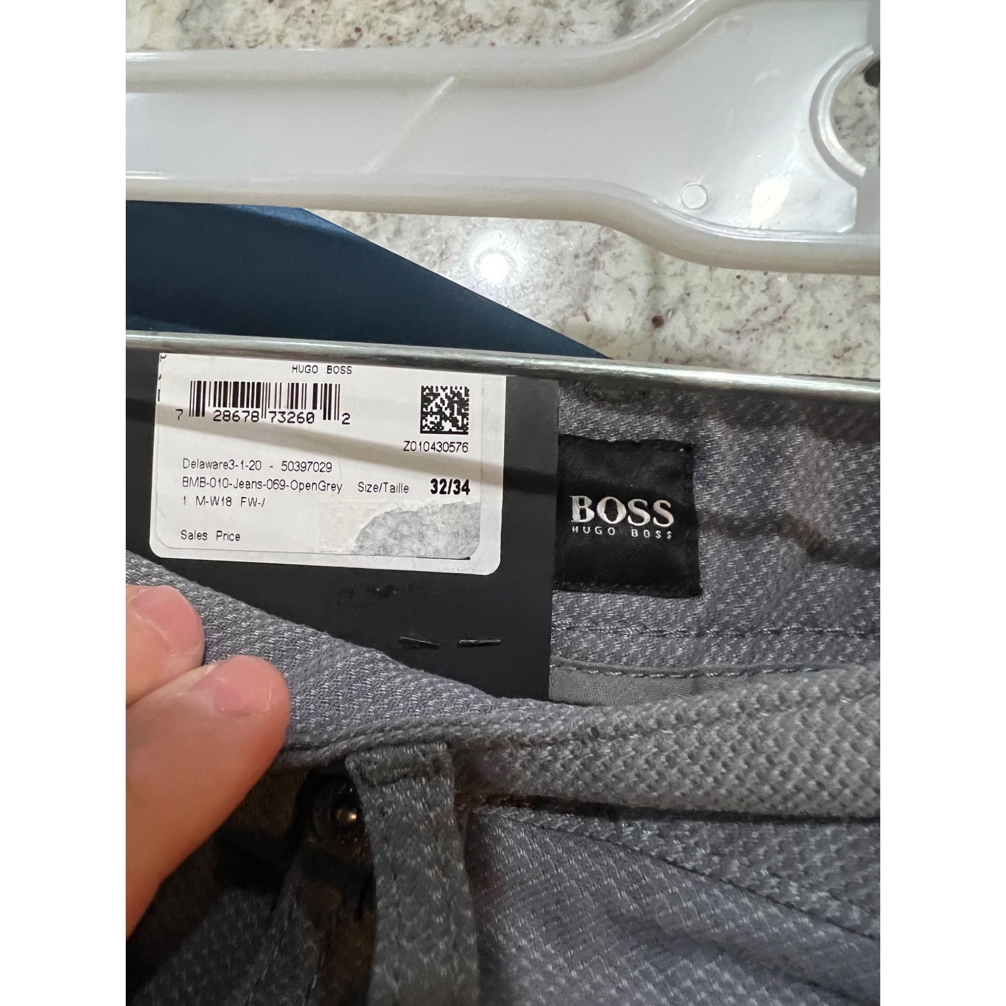 Hugo Boss Hugo Boss Men's Slim Fit Gray Pants NWT - Size 32x34 Size US 32 / EU 48 - 5 Thumbnail