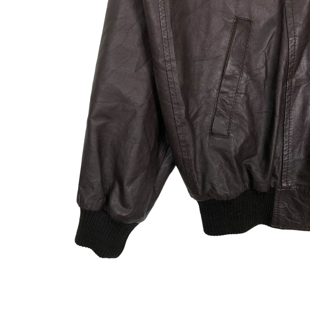 Japanese Brand 🔥VINTAGE LEATHER JACKET JAPAN BLANKET ISSEY MIYAKE Size US L / EU 52-54 / 3 - 3 Thumbnail