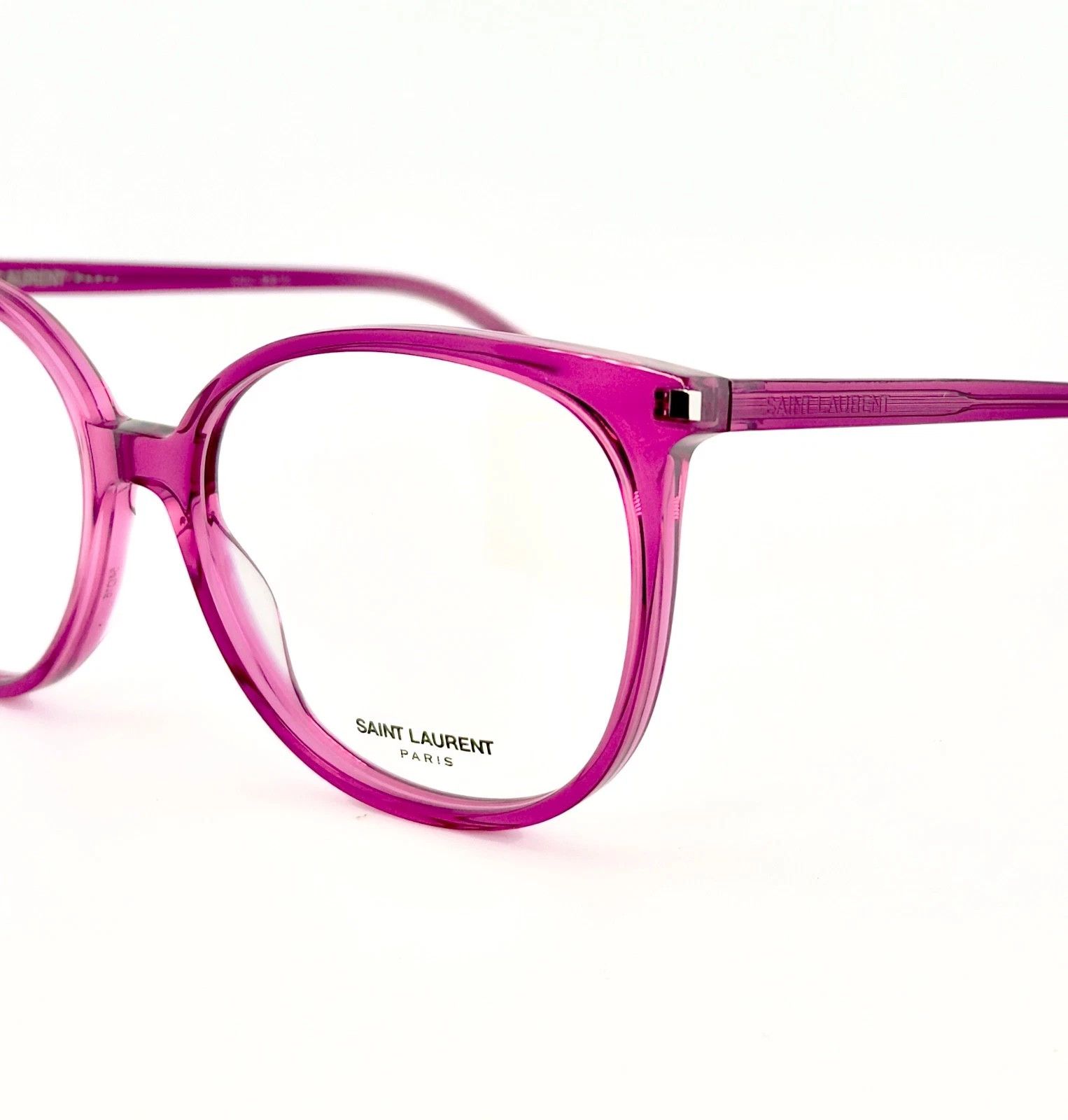 Saint Laurent Paris SAINT LAURENT 39 YSL SL39 Crystal Classic Eyeglasses 012 Size ONE SIZE - 8 Thumbnail