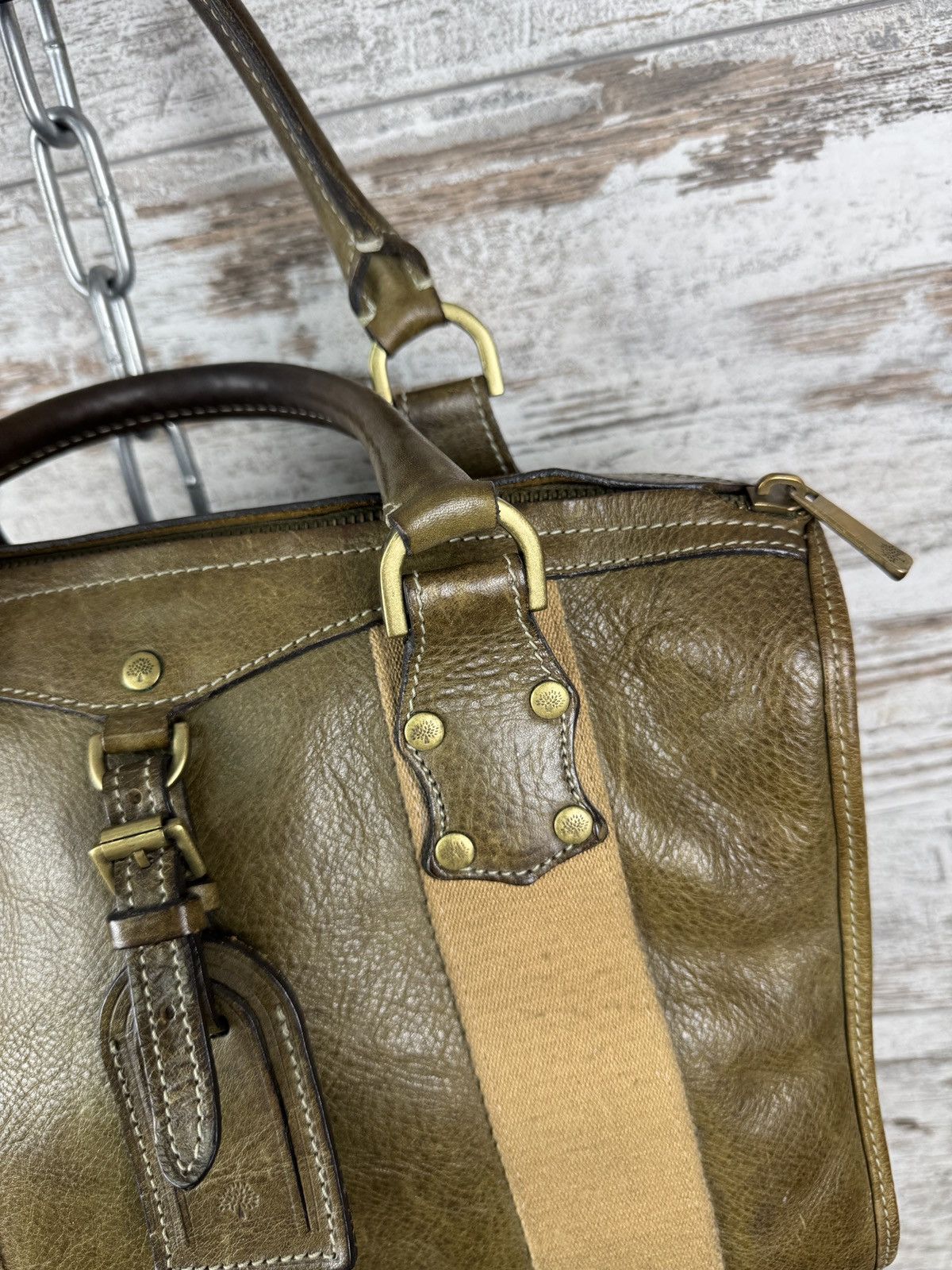 Mulberry × Vintage Women’s Mulberry bag luxury leather tote Alice Size ONE SIZE - 8 Thumbnail