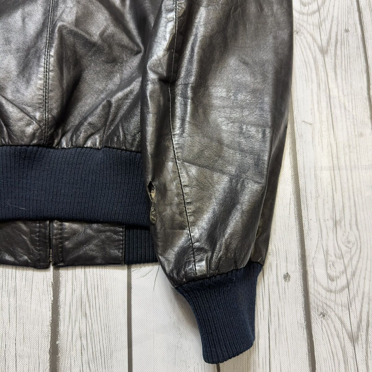 Members Only × Vintage Vintage Members Only leather jacket Size US L / EU 52-54 / 3 - 4 Thumbnail