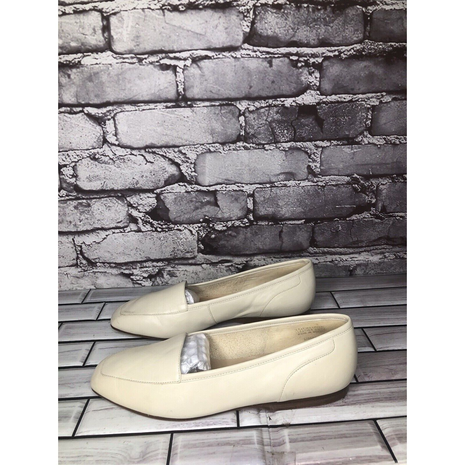 Other Enzo Angiolini Liberty Ivory Cream Leather Square Toe Loafer Size US 6 / IT 36 - 8 Thumbnail