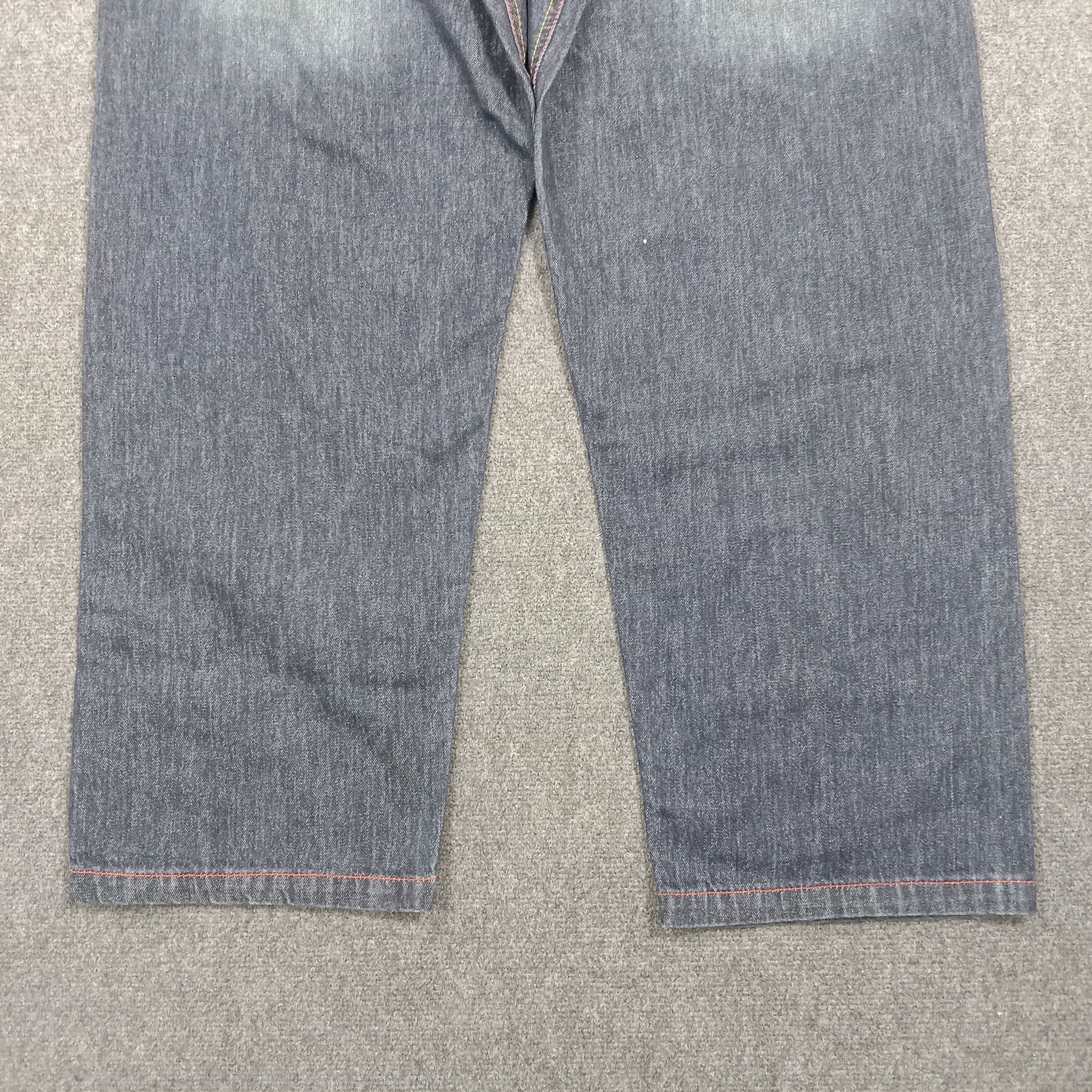 Ed Hardy Ed Hardy Embroidered Skull Art Logo Jeans C272N18 Size US 43 - 9 Thumbnail