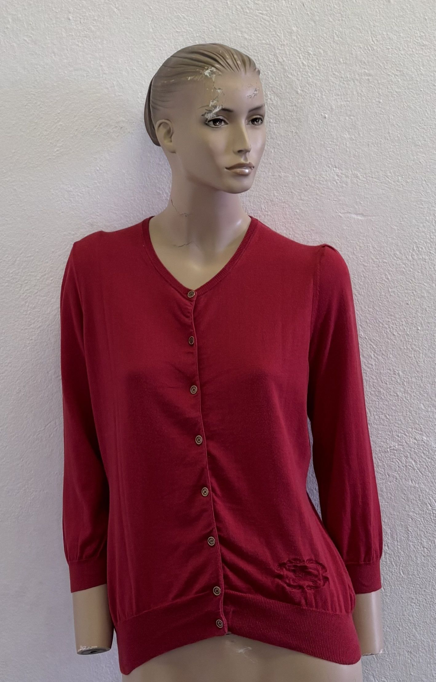 Burberry Burberry Red cardigan Large Size L / US 10 / IT 46 - 1 Thumbnail