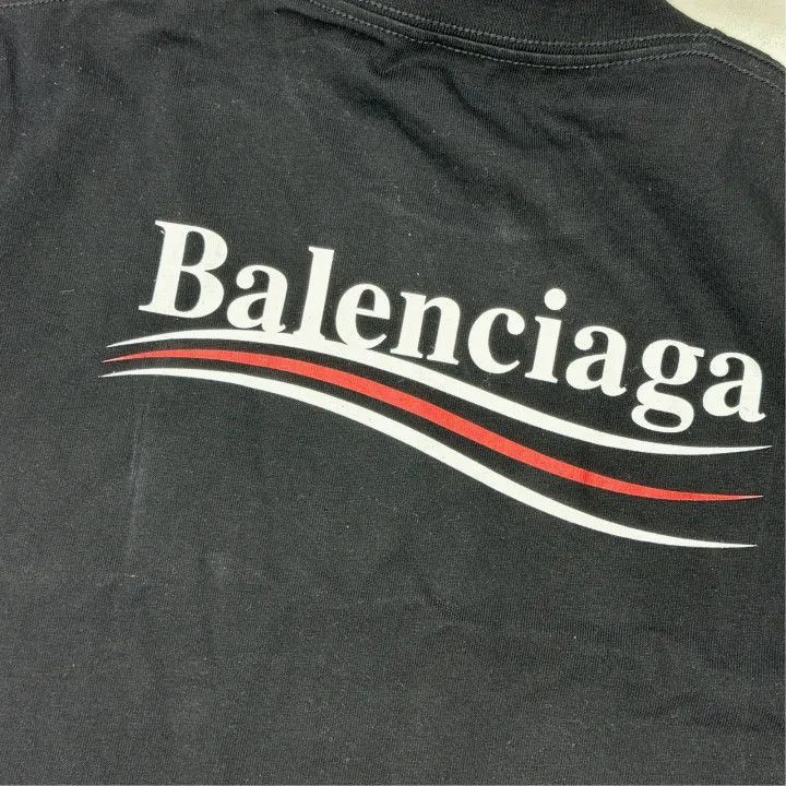 Balenciaga Balenciaga Logo Print Short Sleeve T-Shirt 0079-2507 Size XS / US 0-2 / IT 36-38 - 7 Thumbnail