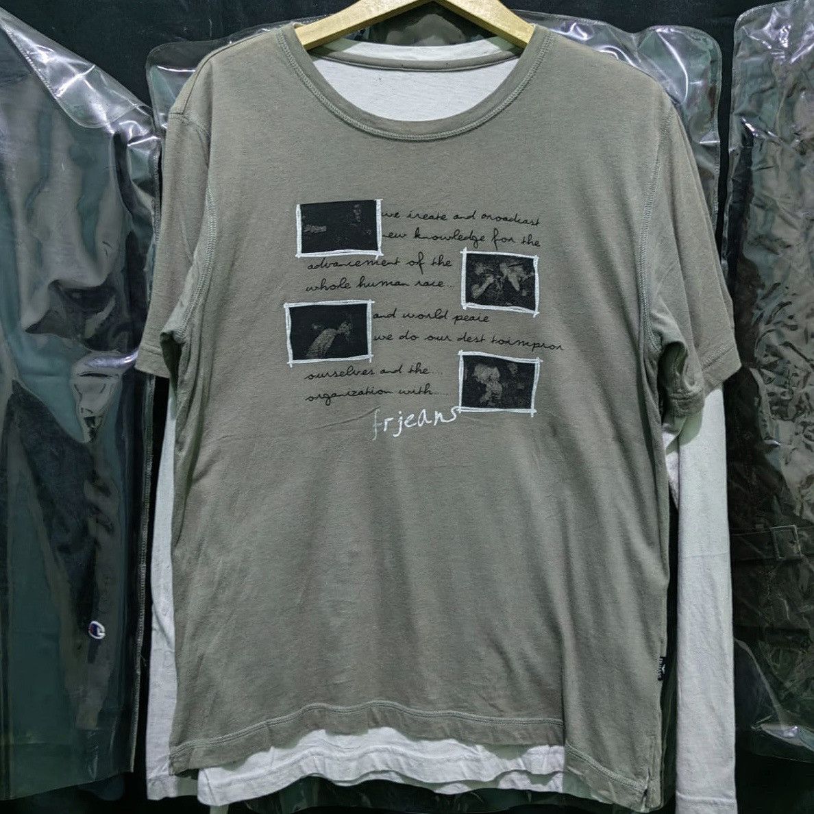 If Six Was Nine Fr jeans layered longsleeve poem Size US M / EU 48-50 / 2 - 1 Thumbnail