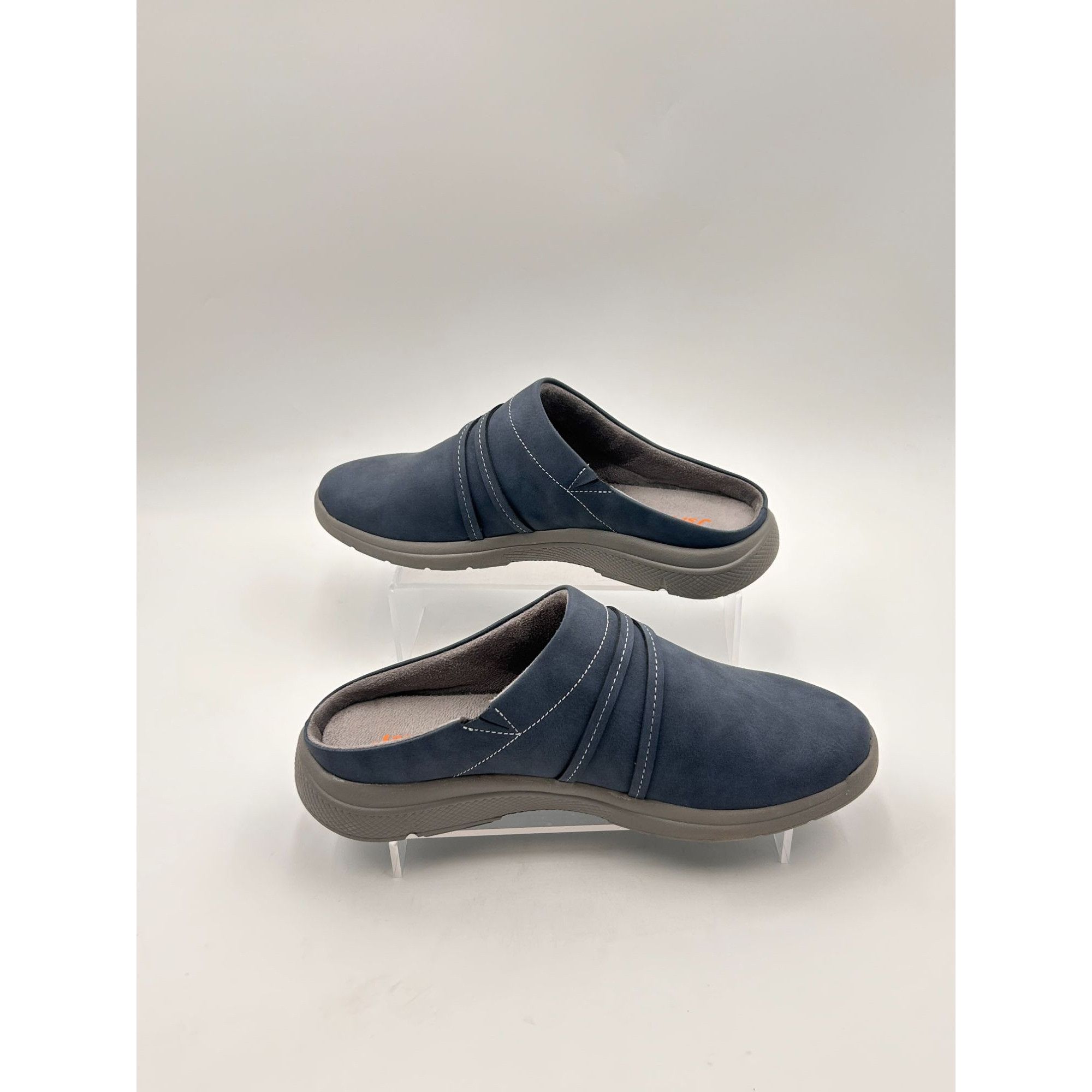 Other JSport Gina Navy Clogs Women US 10M Memory Foam Comfort Slip Size US 10 / IT 40 - 3 Thumbnail