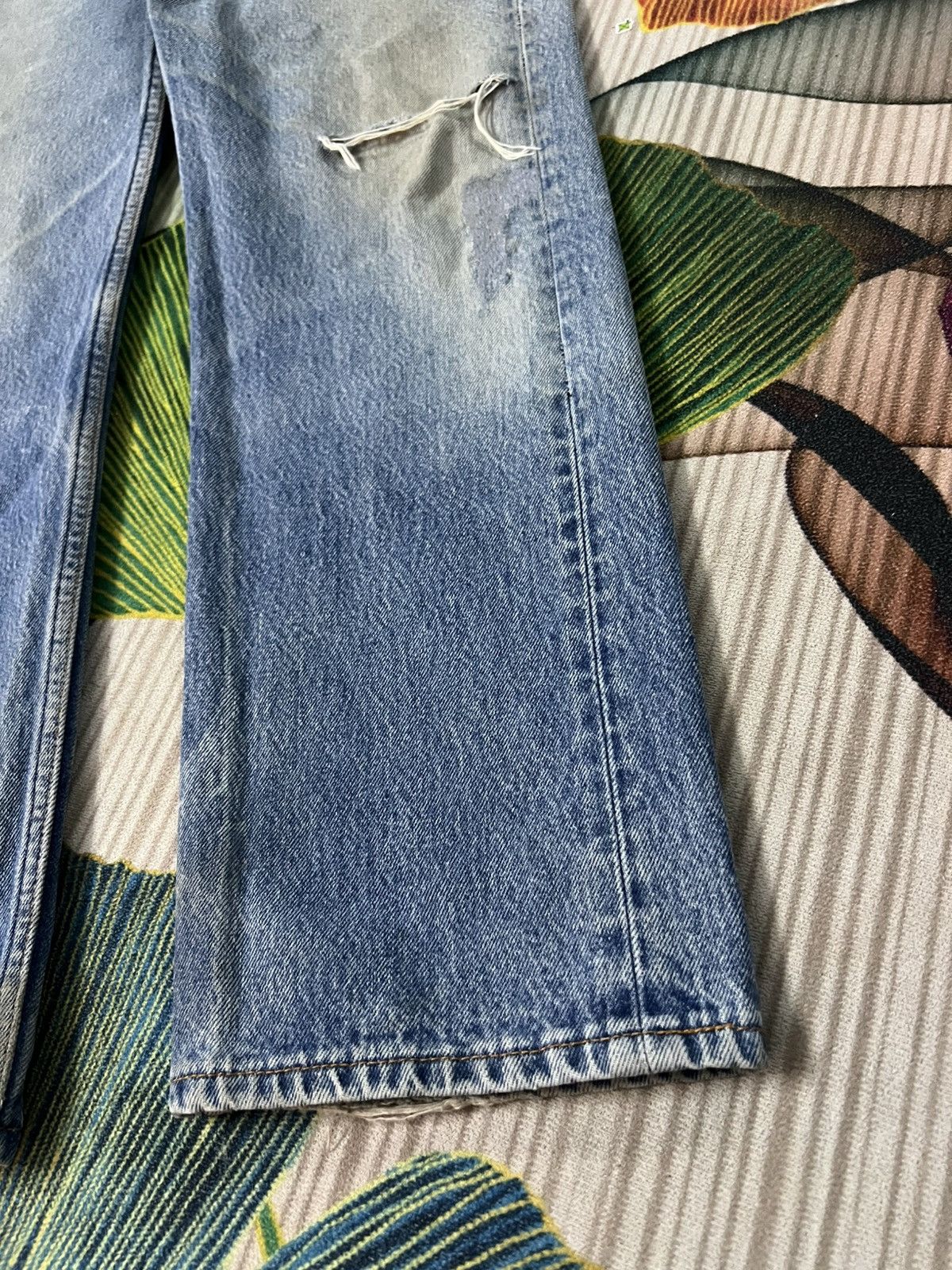 Levi's 💥Vintage 90’s Levis 501xx Distress Mud Wash Jean USA Size US 32 / EU 48 - 5 Thumbnail