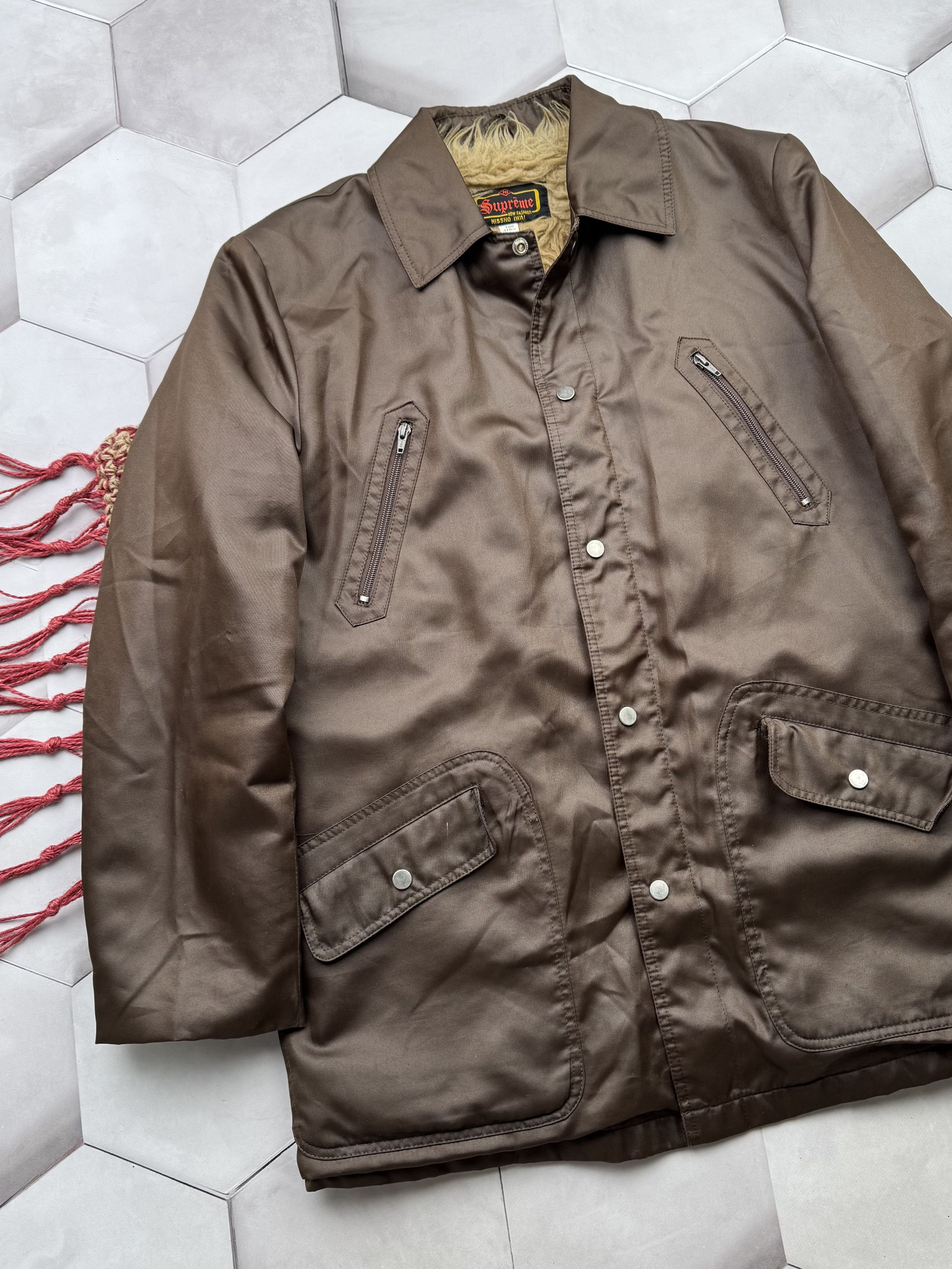 Japanese Brand Vintage Jacket With Faux Fur (E4) Size US XL / EU 56 / 4 - 2 Thumbnail