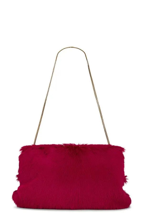 Saint Laurent Paris o1bcso1str1225 Size:OS/Ysl Bo Sl L Clutch W in Red Size ONE SIZE - 2 Thumbnail