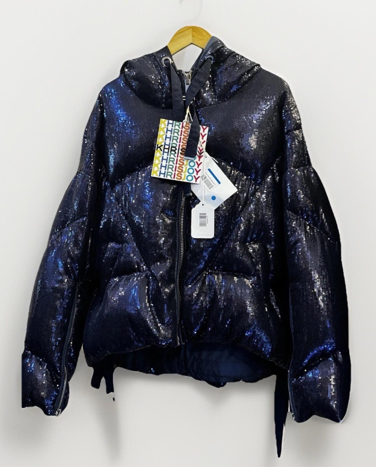 Khrisjoy KhrisJoy Puff Cloud Puffer Glitter Blue Sz 01/M/L Ret$2850 Size L / US 10 / IT 46 - 2 Thumbnail