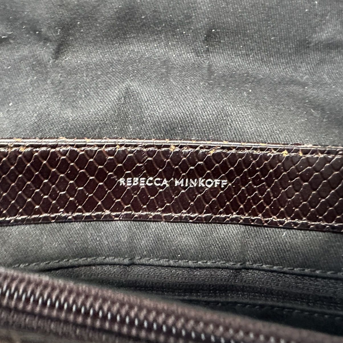 Rebecca Minkoff Rebecca Minkoff Edie Chevron Brown Leather Crossbody Bag Size ONE SIZE - 5 Thumbnail