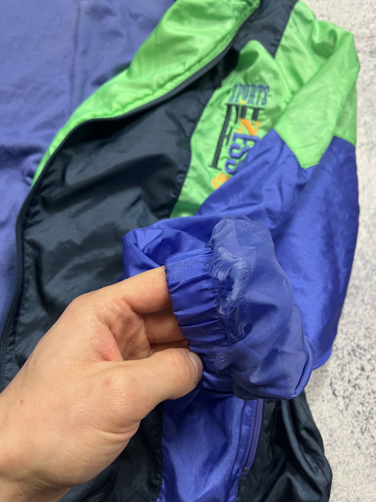 Nike × Vintage Nike Swoosh Y2k 90s Oversized Nylon Retro Track Jacket Size US M / EU 48-50 / 2 - 7 Thumbnail