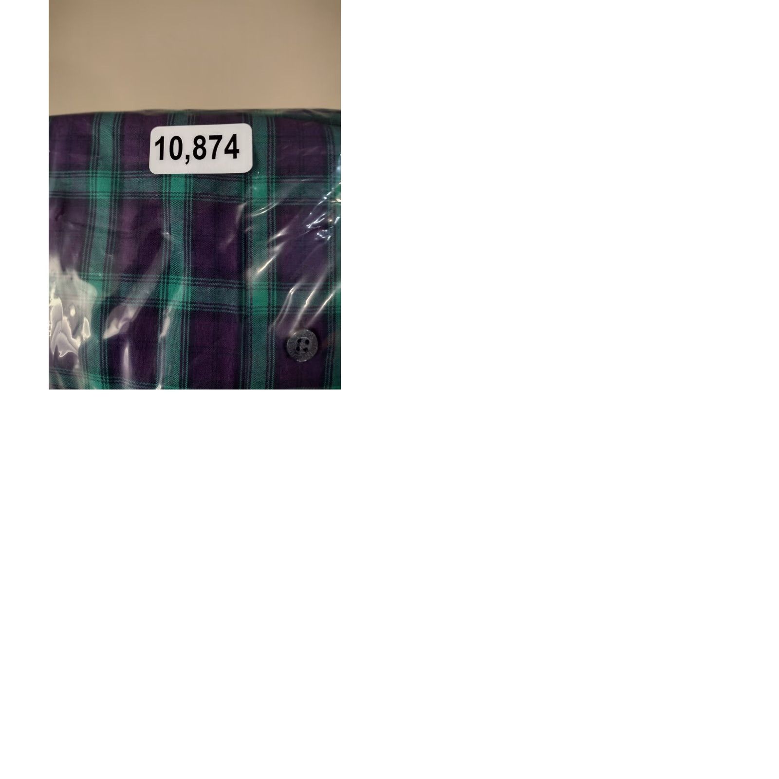 Chaps VINTAGE Chaps Shirt Mens Large Purple Green Plaid Long Sleeve Button-Up Size US L / EU 52-54 / 3 - 10 Thumbnail