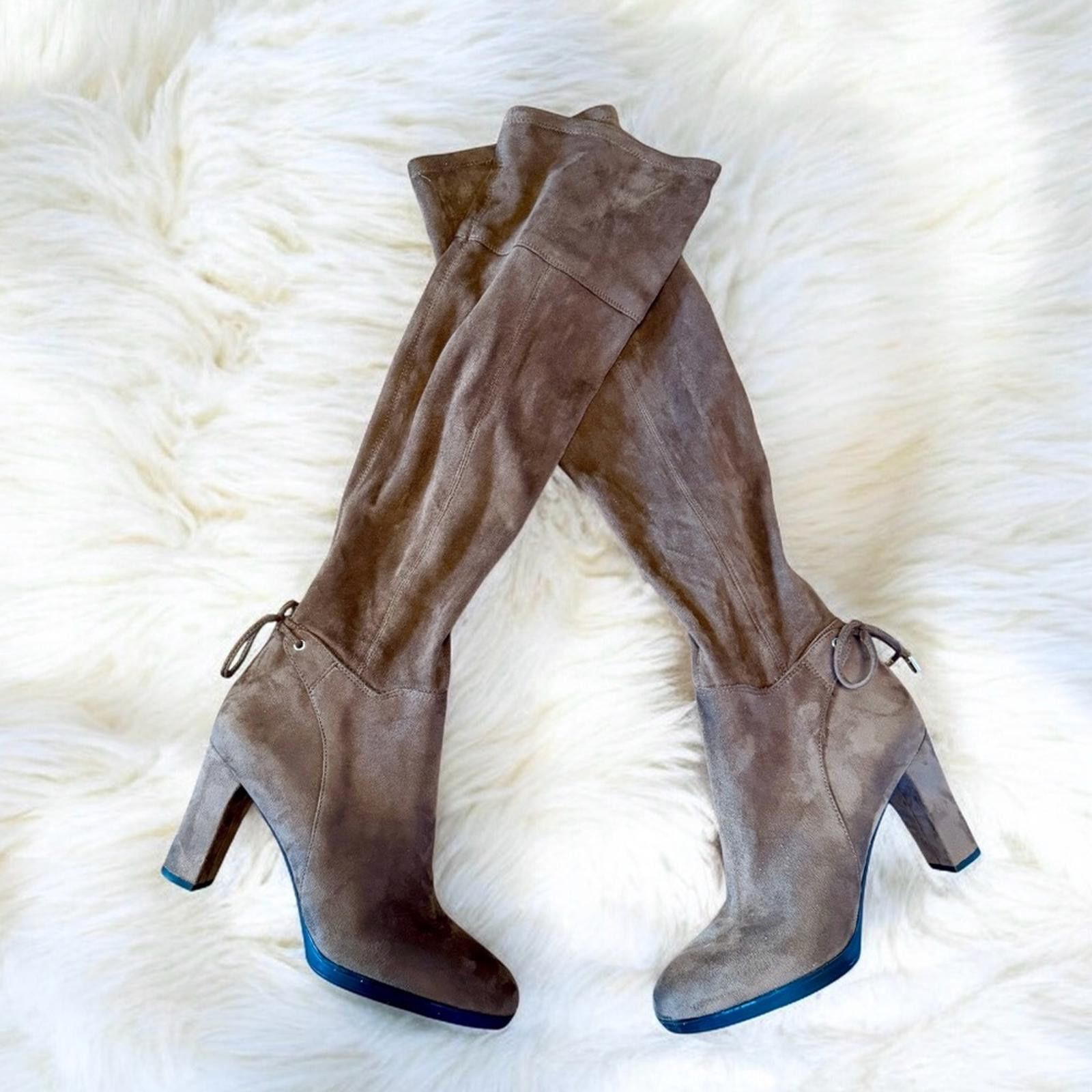 Other Franco Sarto Over The Knee Faux Suede Boots Size US 8.5 / IT 38.5 - 1 Thumbnail