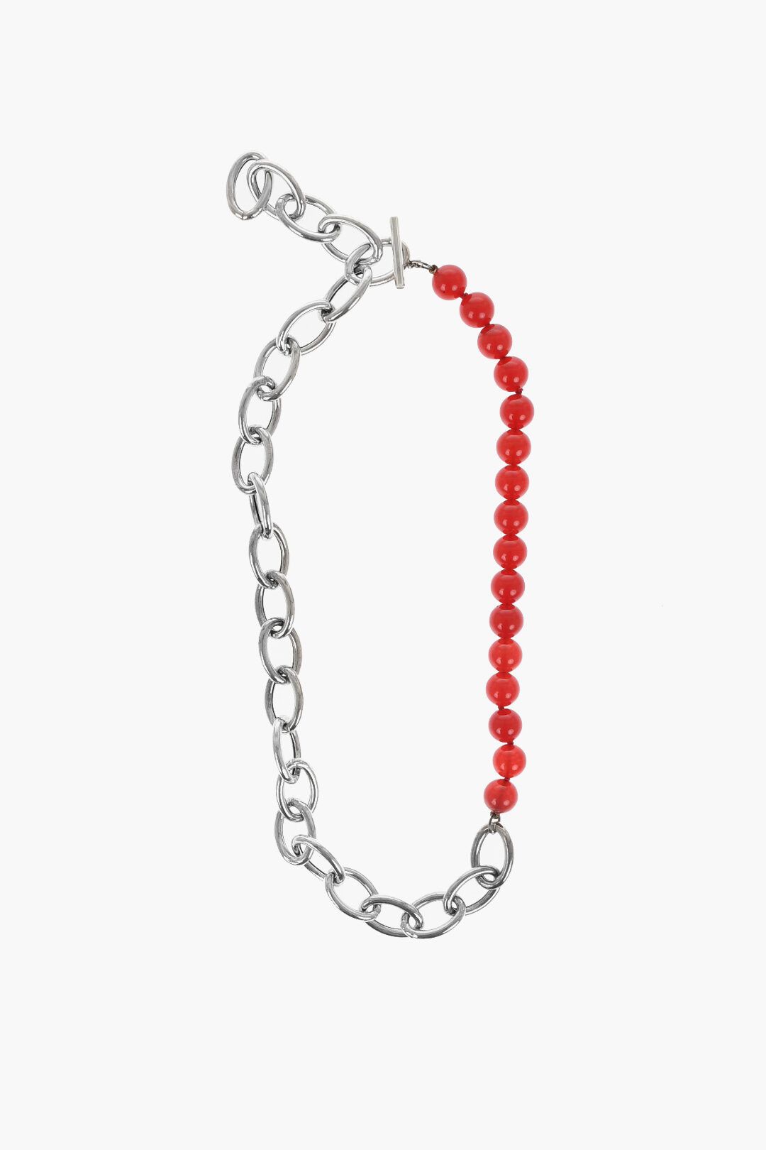 Jil Sander og1mm0625 Size: OS / Solidity Chain Necklace in Red Size ONE SIZE - 1 Thumbnail