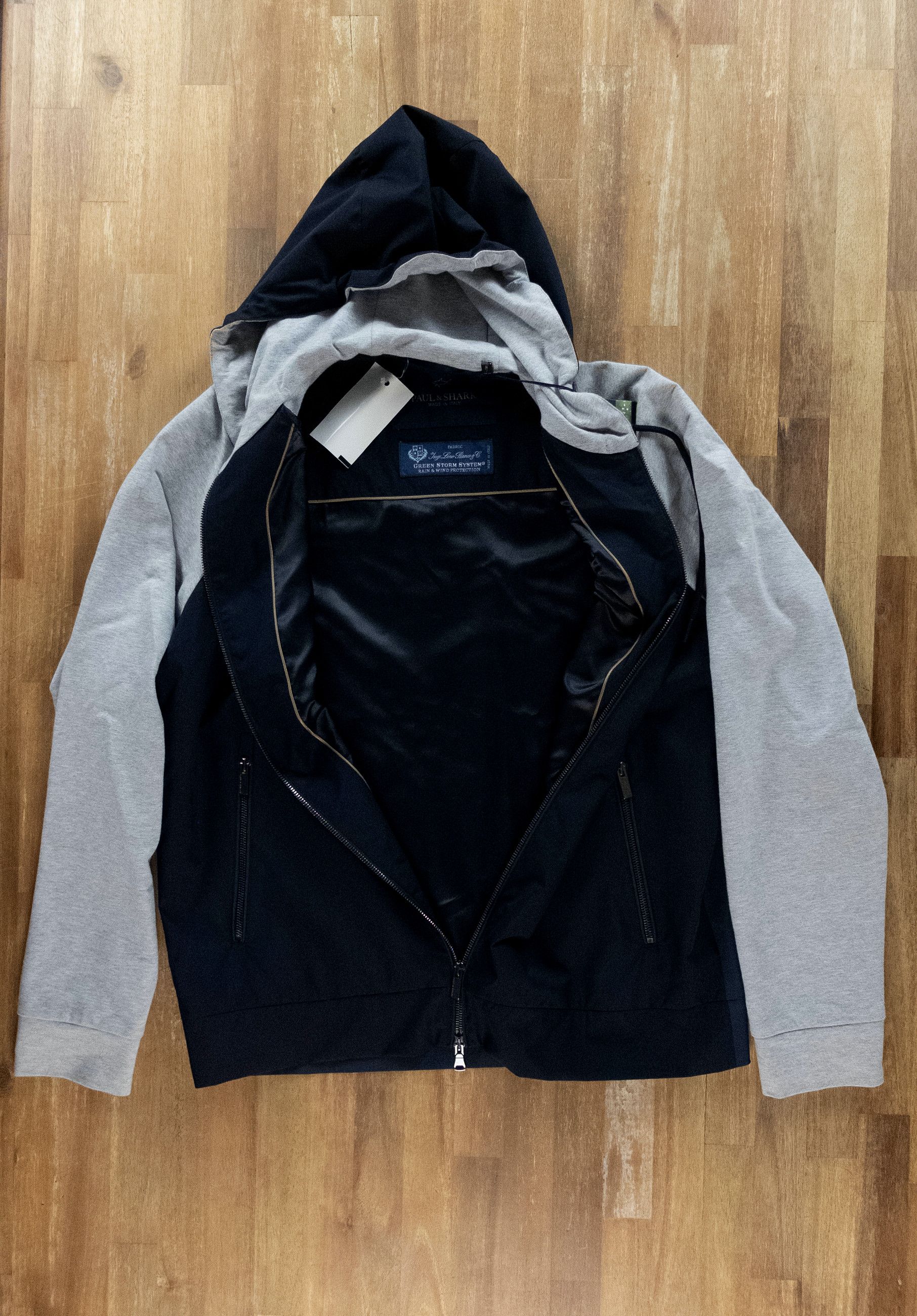 Paul & Shark PAUL & SHARK navy blue paneled hooded casual jacket Large Size US L / EU 52-54 / 3 - 10 Thumbnail