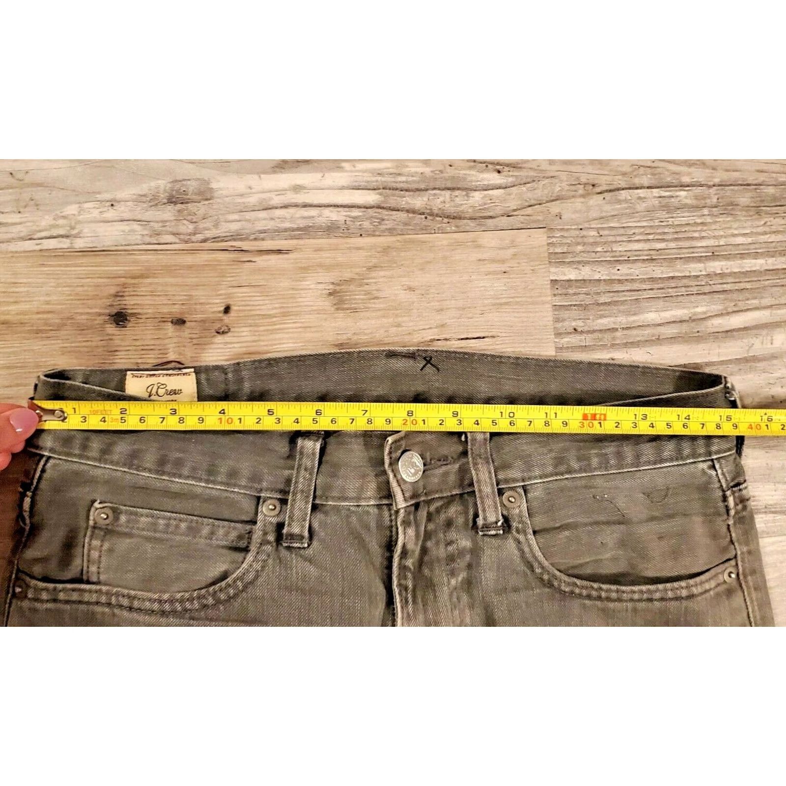 Vintage Style Jeans Mens 28 x 32 Black CREW Men see photos for measurements Size US 28 / EU 44 - 3 Thumbnail
