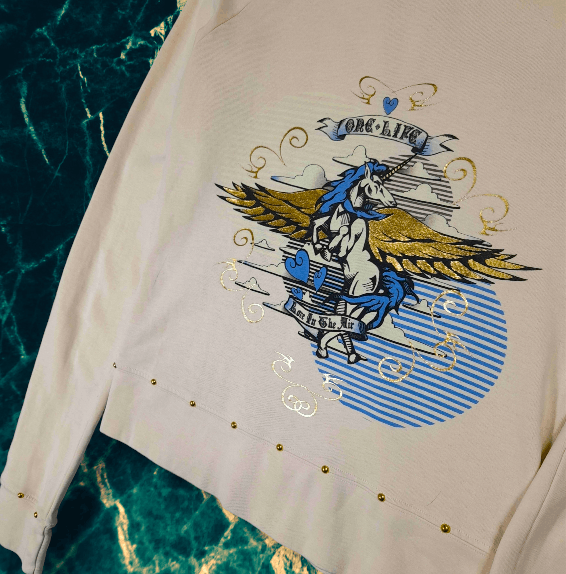 Ed Hardy Rare Unicorn Zip Hoodie Ed Hardy style Christian Audigier Size S / US 4 / IT 40 - 5 Thumbnail