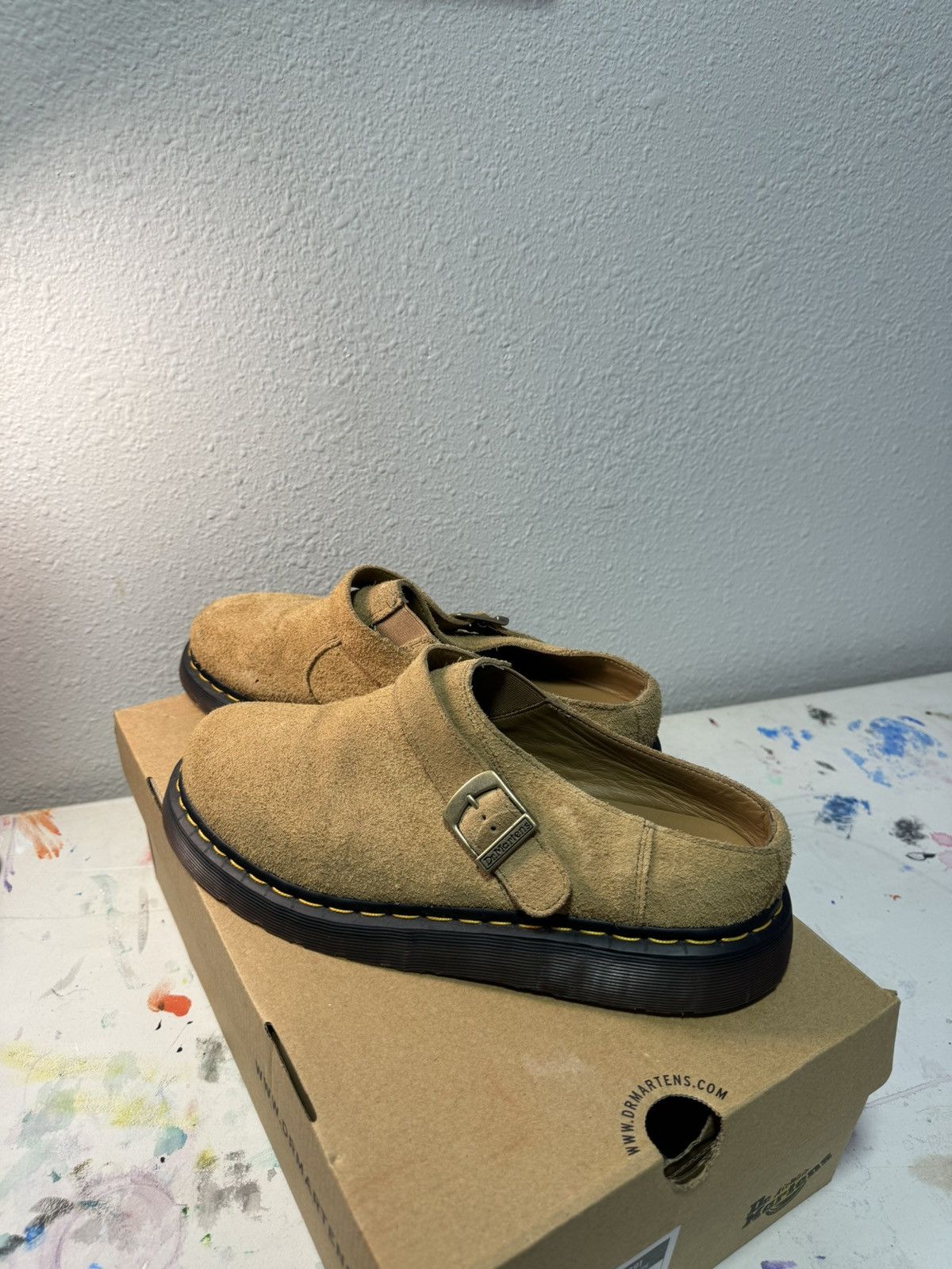 image of Dr Martens Doc Martens Mule Shoes in Tan, Men's (Size 11)