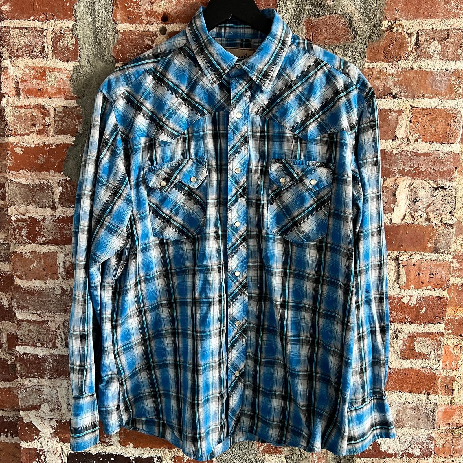 Wrangler Wrangler Men's Pearl Snap Shirt Size L 24x29 Size US L / EU 52-54 / 3 - 2 Thumbnail