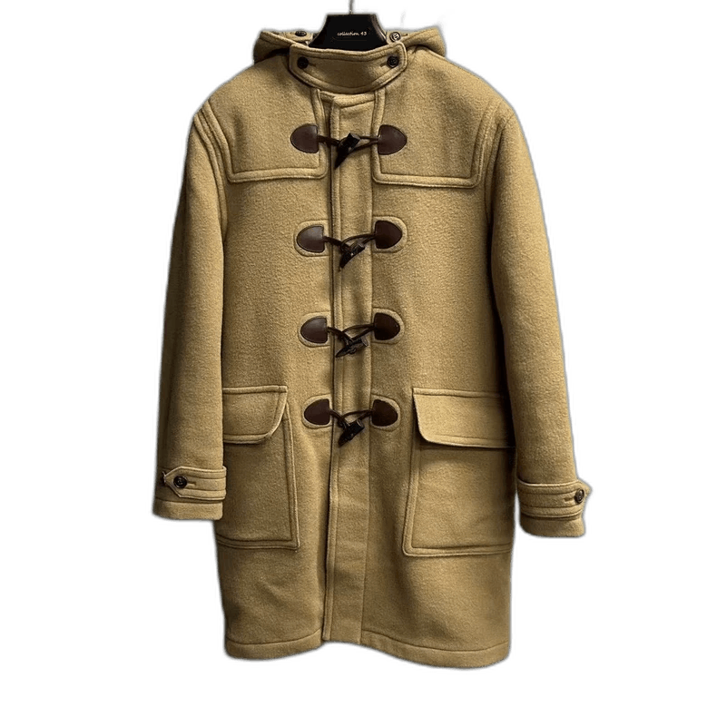 Burberry Burberry Camel Wool Duffle Coat-yf Size US XL / EU 56 / 4 - 1 Thumbnail