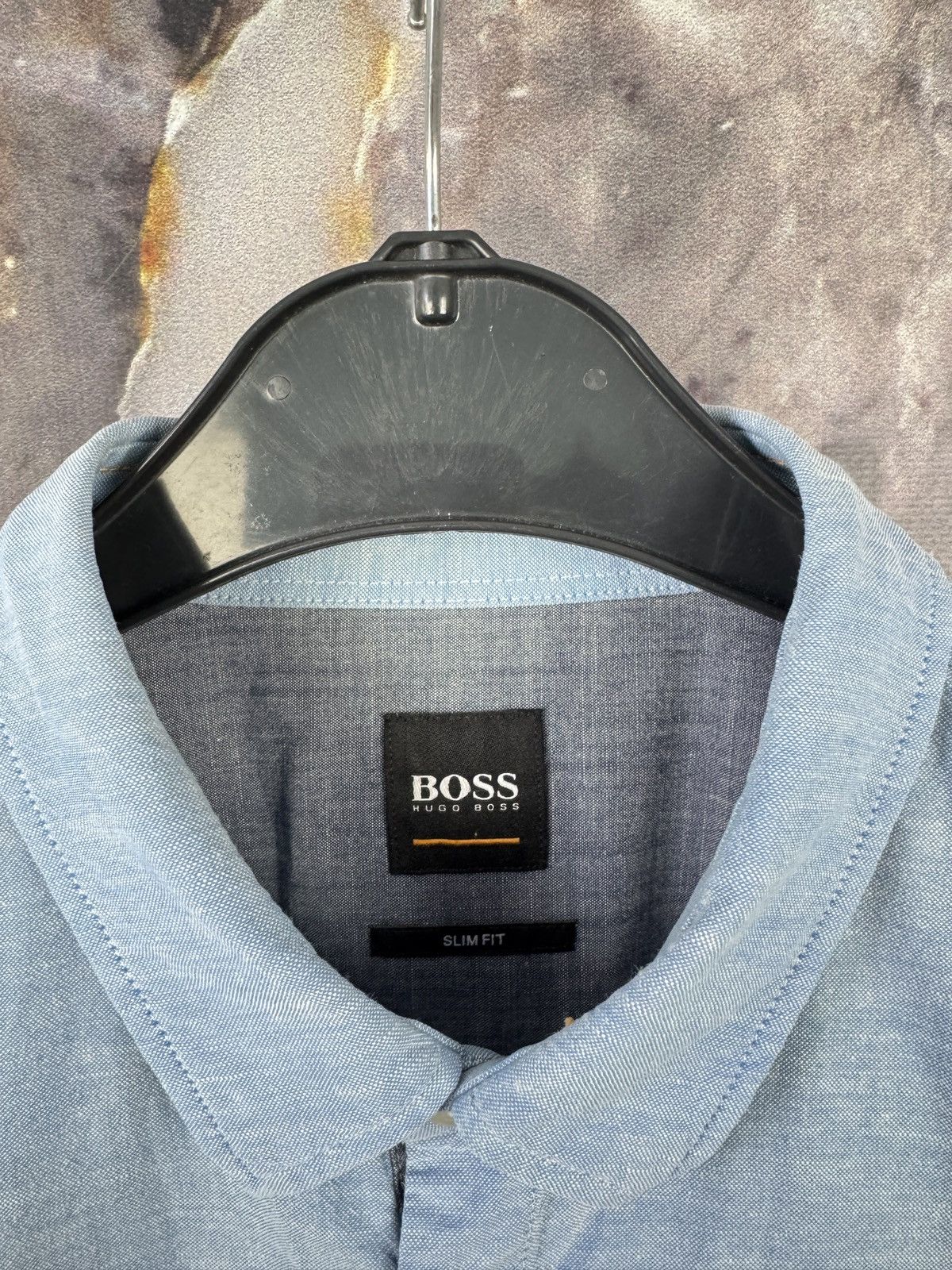 Hugo Boss Hugo Boss Light Blue Short Sleeve Button-Up Shirt Large Size US L / EU 52-54 / 3 - 6 Thumbnail