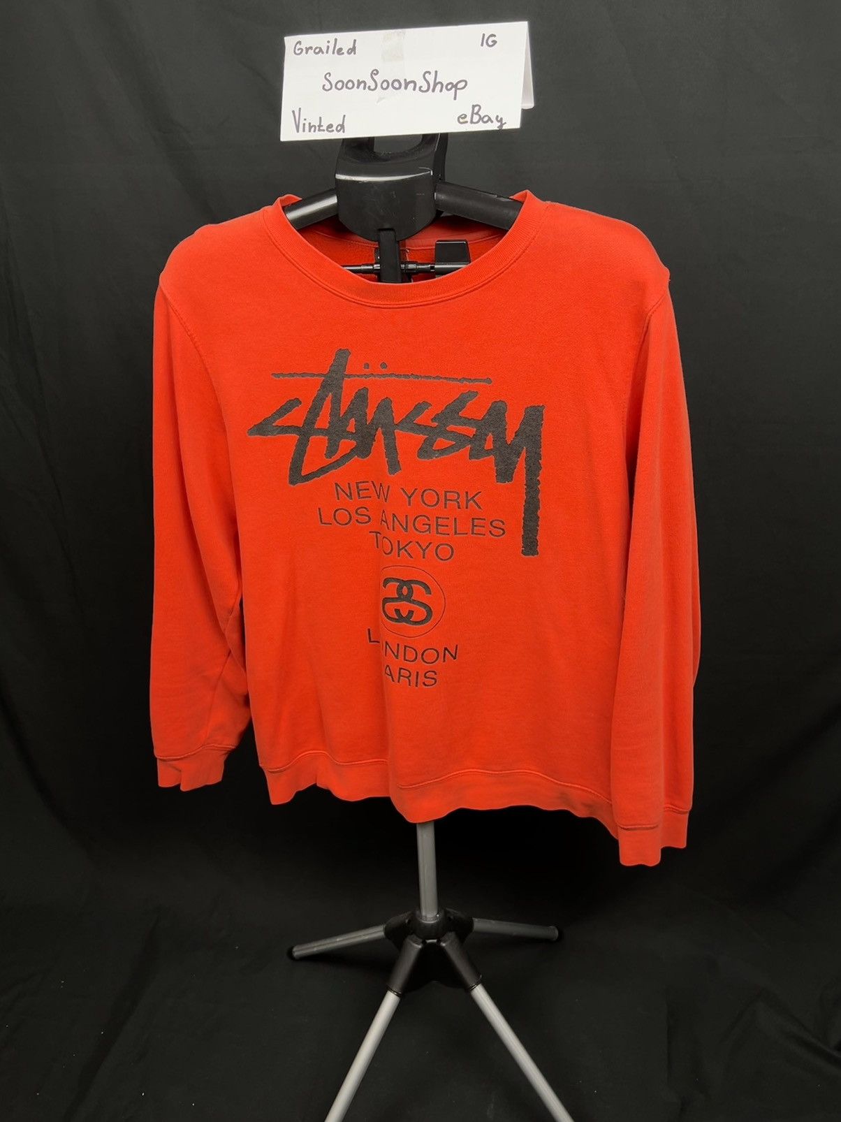 Stussy World Tour Crewneck (Heather Grey) – The Liquor SB