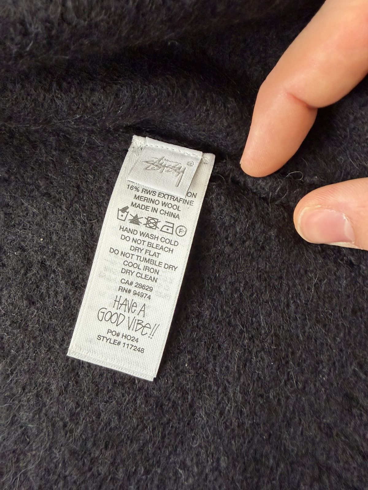 Stussy Stüssy Full Zip Brushed Merino Sweater Size US XL / EU 56 / 4 - 3 Thumbnail