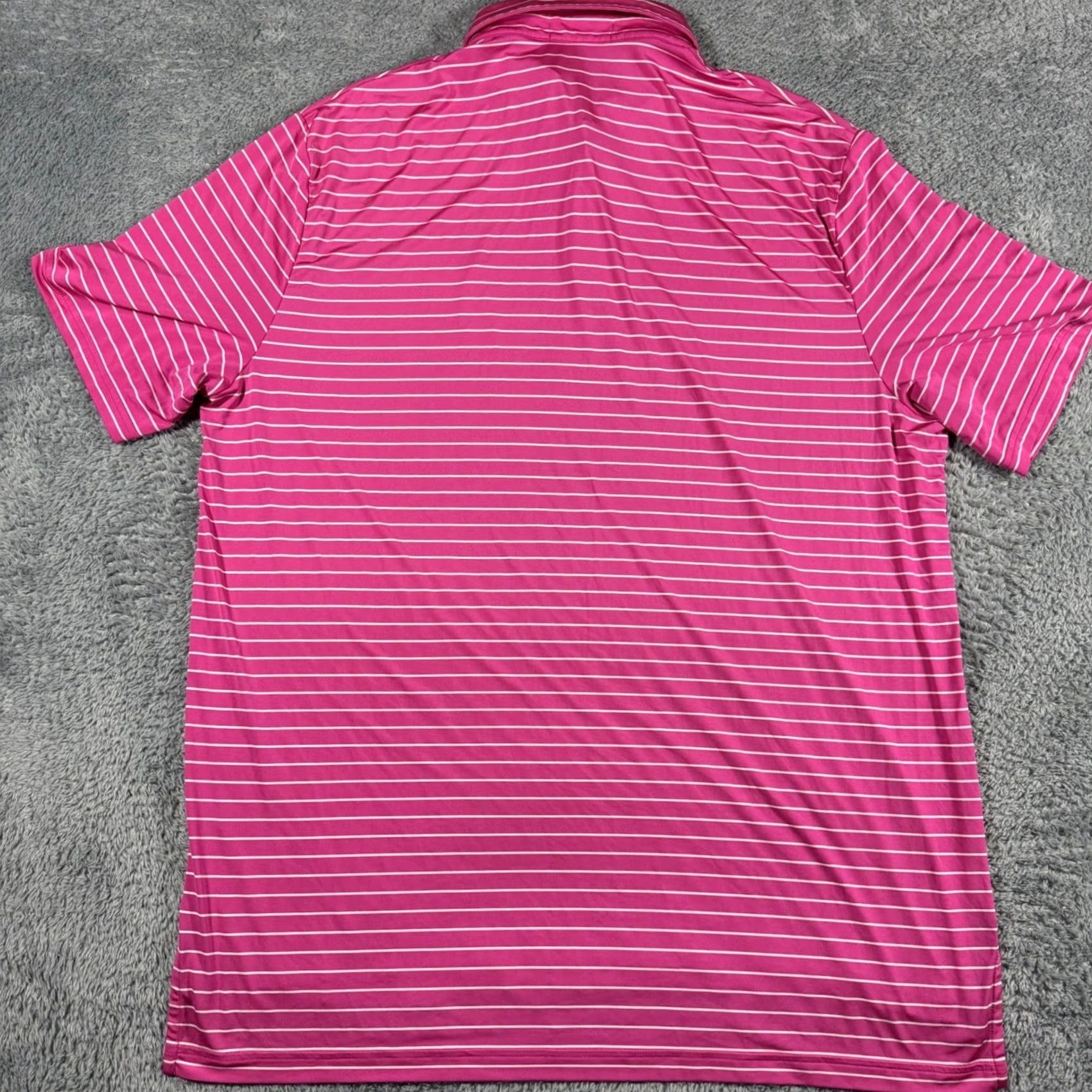 RLX Ralph Lauren RLX Ralph Lauren Shirt Mens XL Pink Performance Golf Polo Striped Club Size US XL / EU 56 / 4 - 4 Thumbnail