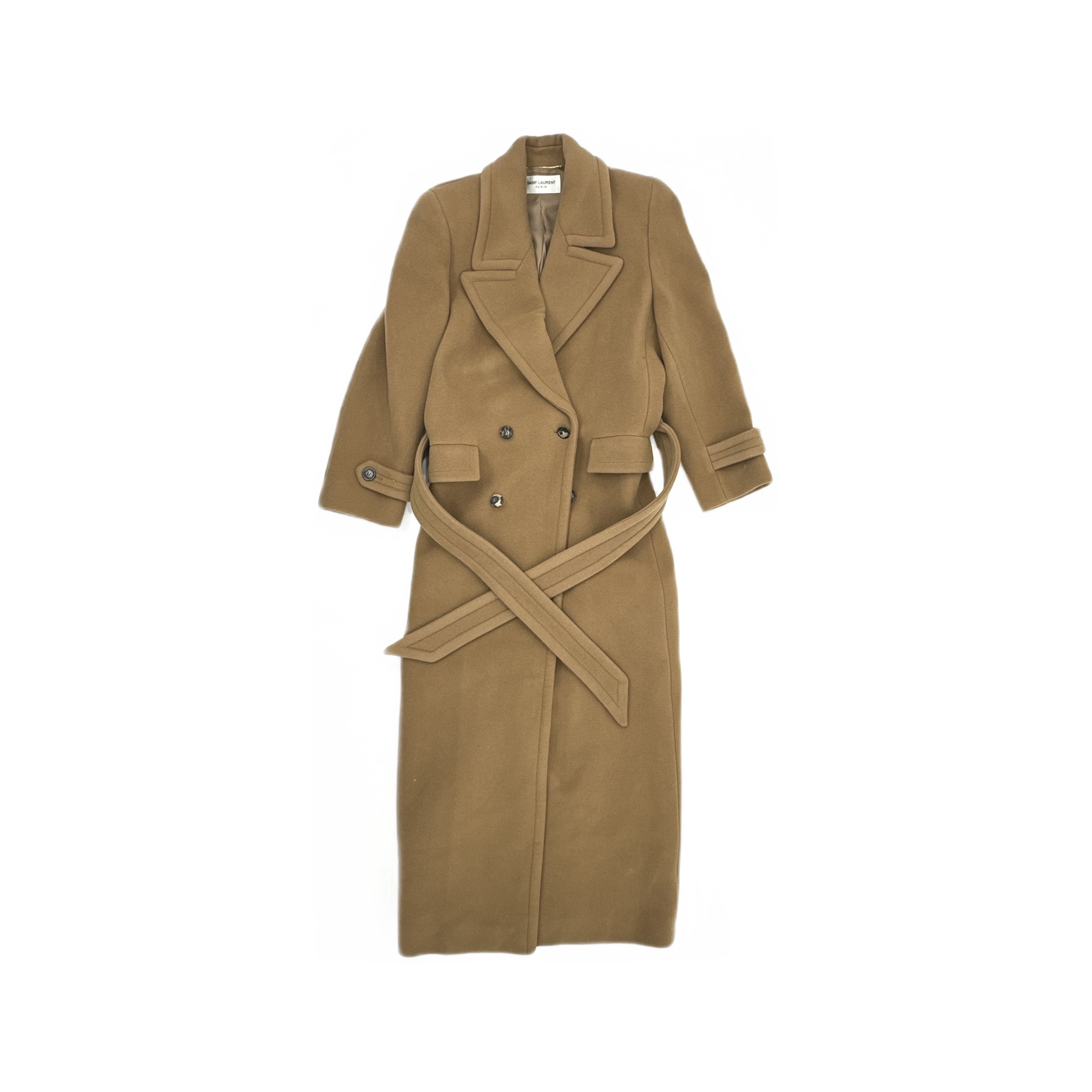 Saint Laurent Paris Saint Laurent Camel Wool Coat Size 40 Size M / US 6-8 / IT 42-44 - 1 Thumbnail