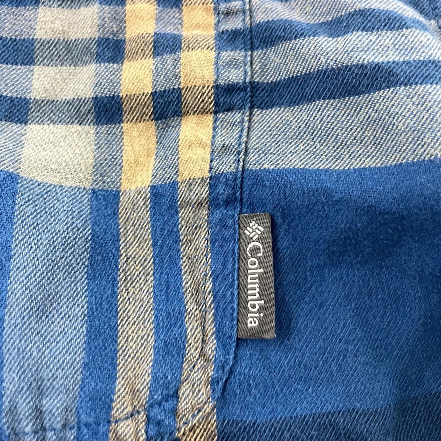 Vintage Columbia Plaid Flannel Long Sleeve Button Front Shirt XL Men's Blue Size US XL / EU 56 / 4 - 3 Thumbnail