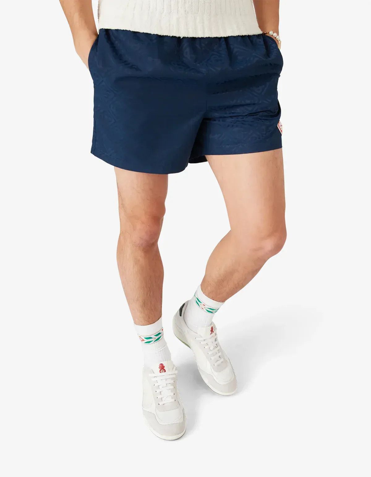 Casablanca Casablanca Blue Monogram Jacquard Swim Shorts Size US 34 / EU 50 - 3 Thumbnail