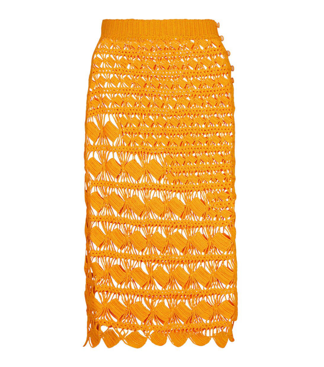 Acne Studios o1y0725 Midi Skirt in Orange Size 26" / US 2 / IT 38 - 1 Thumbnail