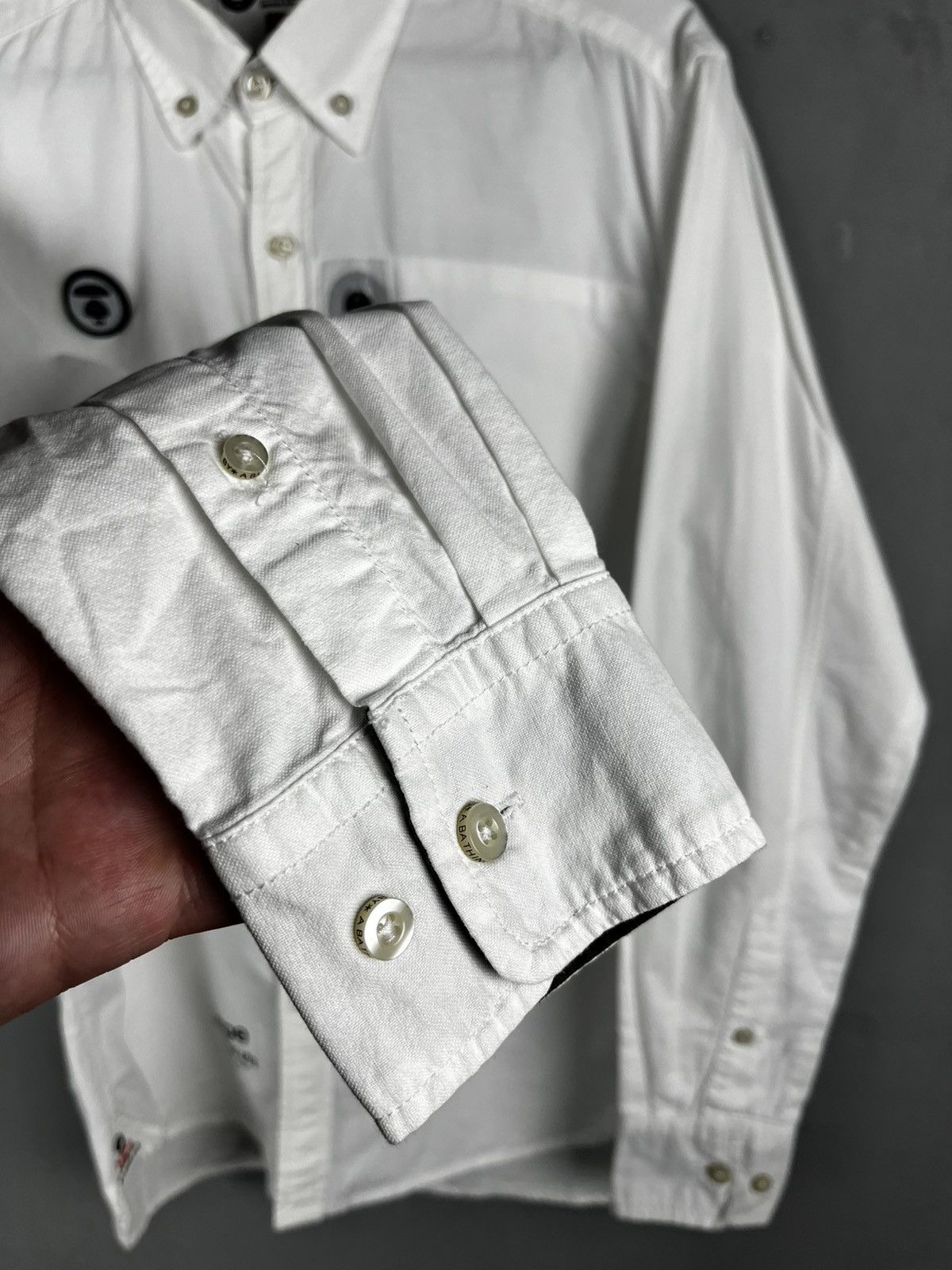 Bape AAPE By A BATHING APE BAPE White Button Down Shirt Size US L / EU 52-54 / 3 - 10 Thumbnail