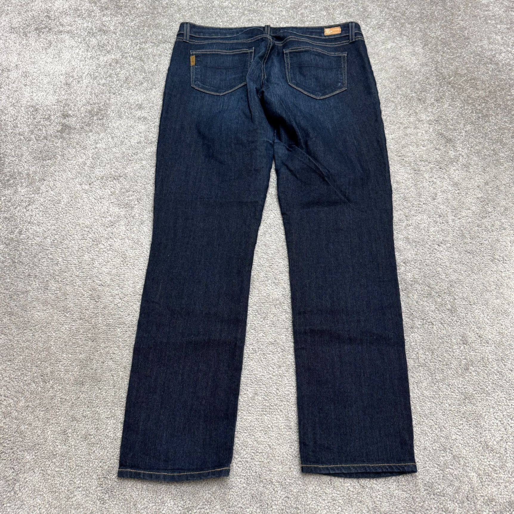 Paige Paige Skyline Jeans Women 32 Blue Dark Wash Mid Rise Skinny Denim Stretch Casual 5-Pocket Design Coin Pocket Slash Pocket City Outdoor Streetwear Size 24" / US 00 / IT 34 - 2 Thumbnail
