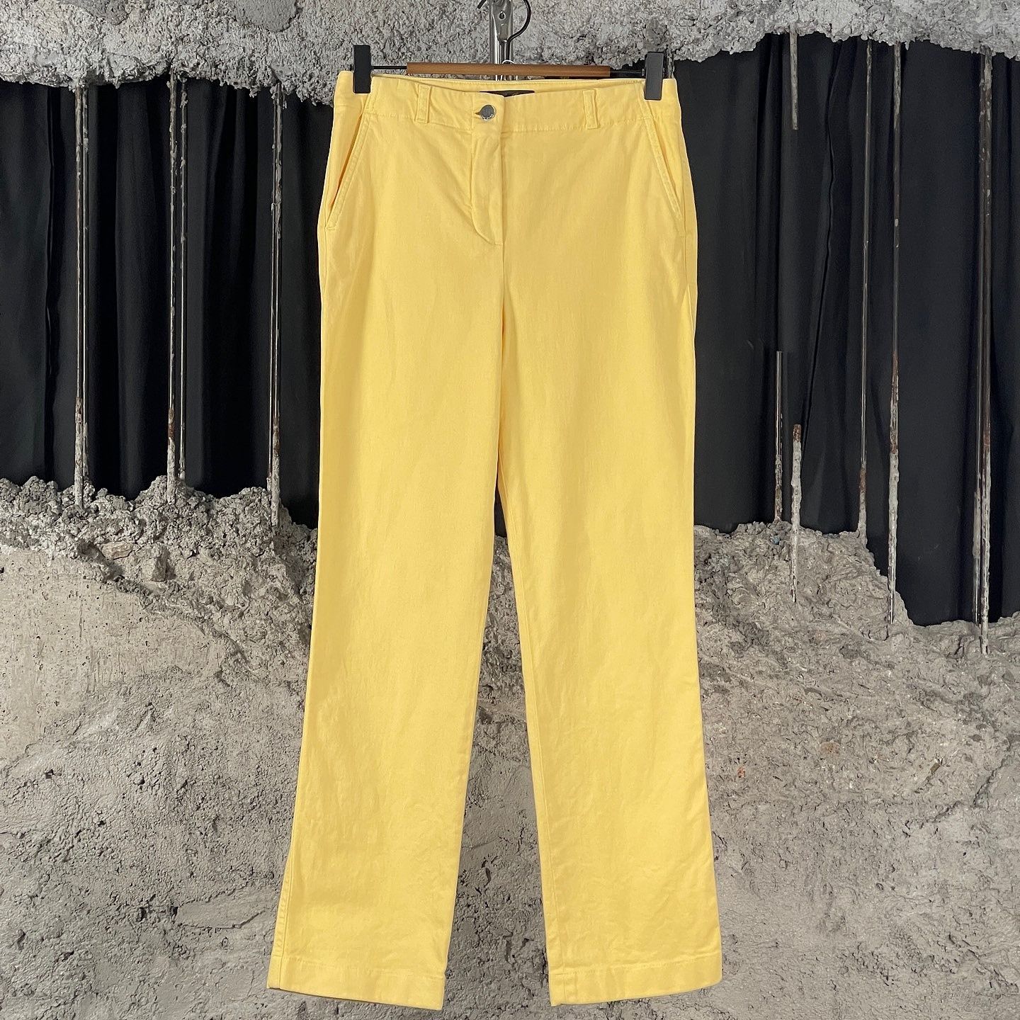 Loro Piana Loro Piana Yellow Cotton Pants Size 38 Size 26" / US 2 / IT 38 - 1 Thumbnail