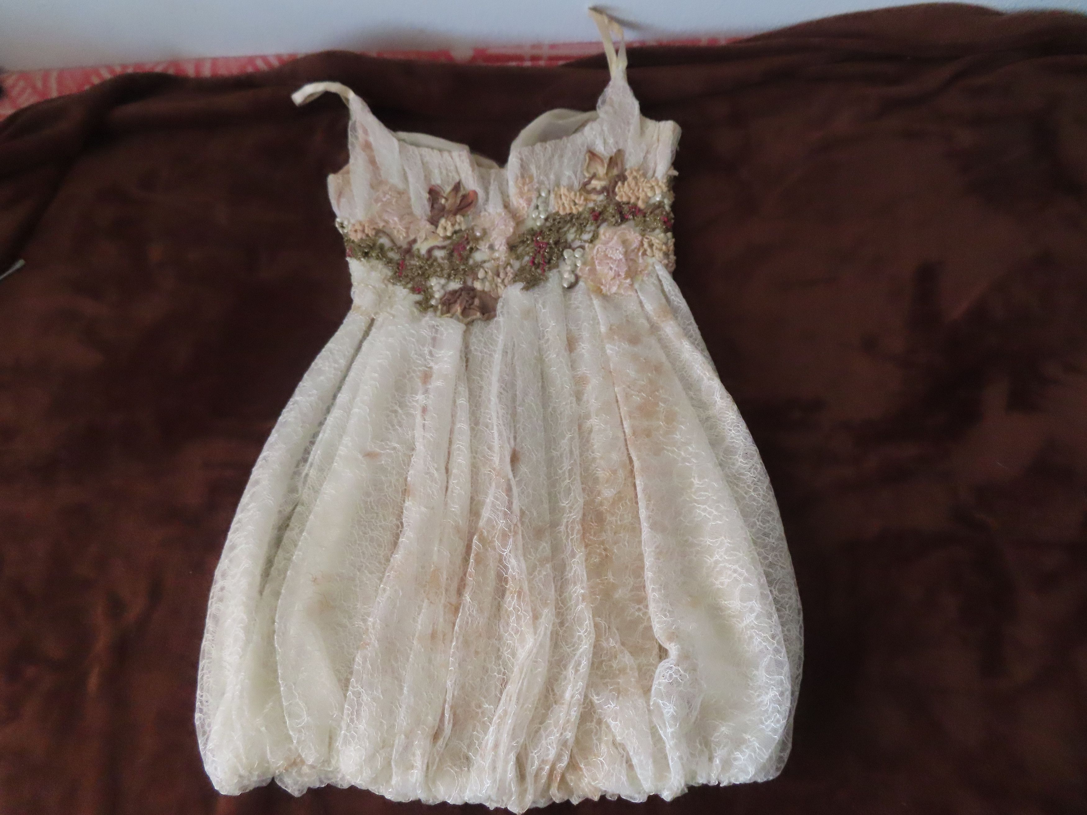 image of Vintage 2000S Y2K Ema Savahl Mini Dress Flowers Made In Usa in White, Women's (Size Medium)