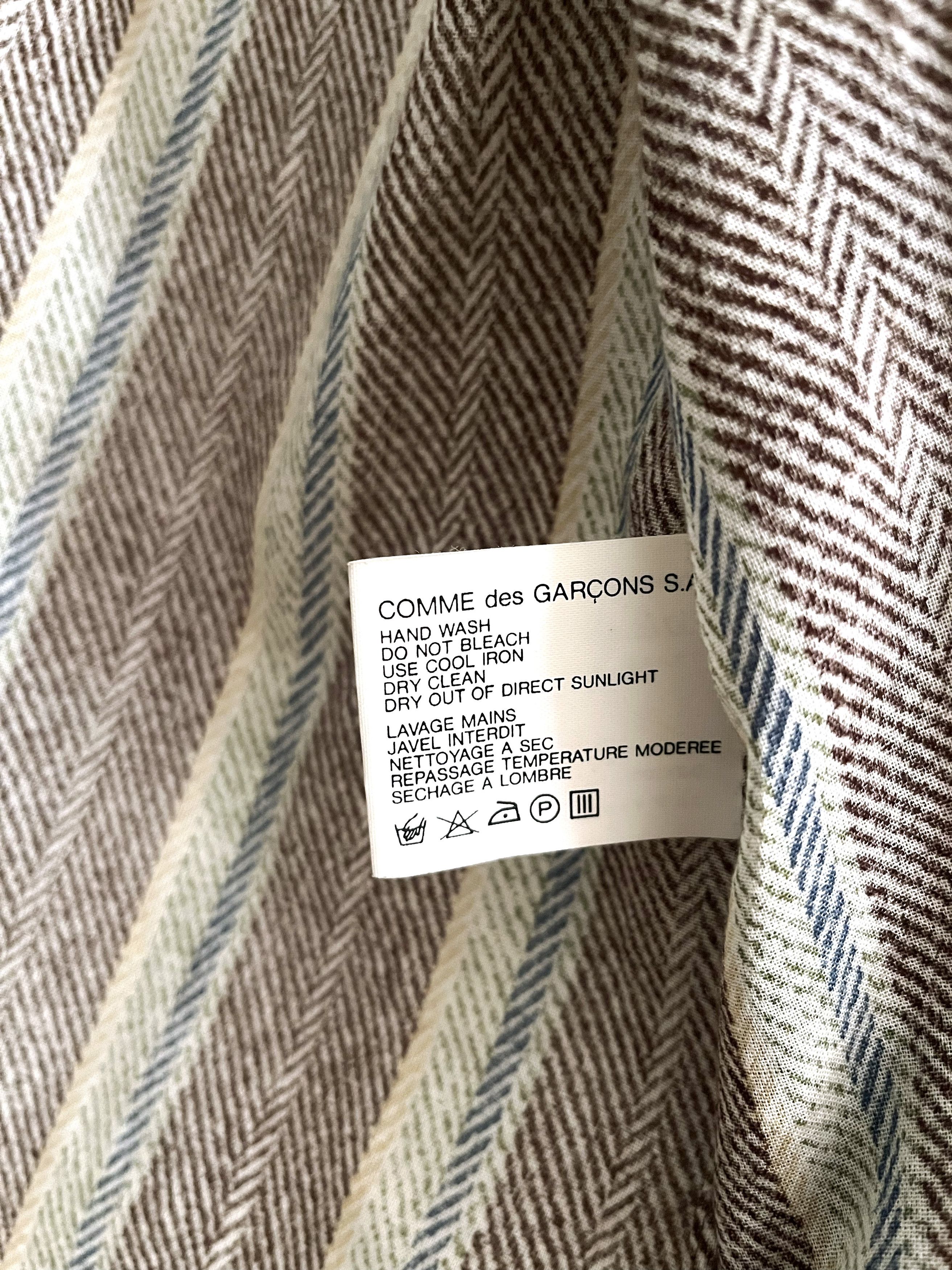 Comme des Garcons SHIRT striped cotton button up shirt Size US S / EU 44-46 / 1 - 8 Thumbnail