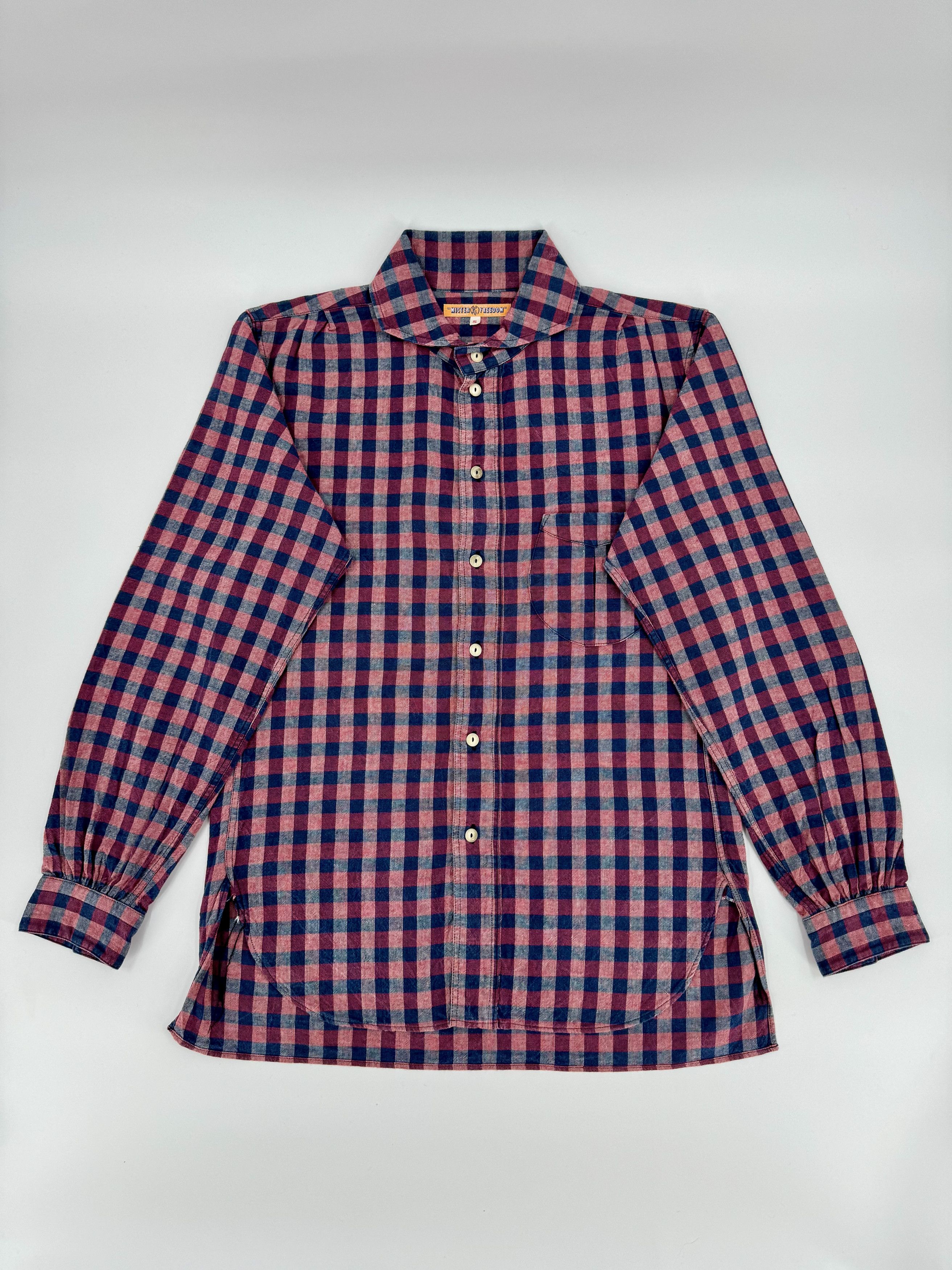 Mister Freedom Sugar Cane Japan Woven Linen Plaid Shirt