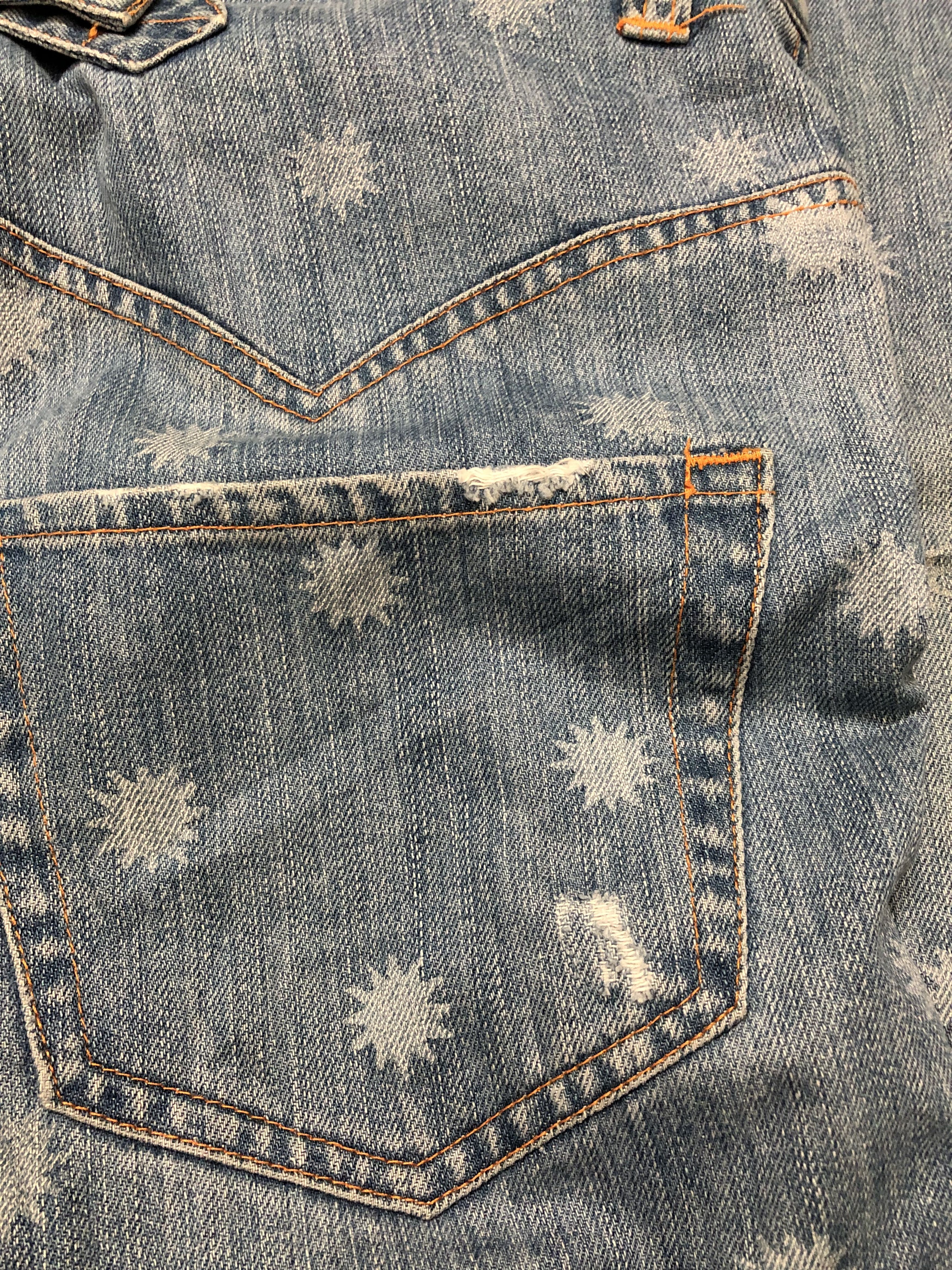 Designer × Issey Miyake × Japanese Brand Japanese Designer Sunao Kuwahara Distressed Design Jeans Size US 32 / EU 48 - 7 Thumbnail