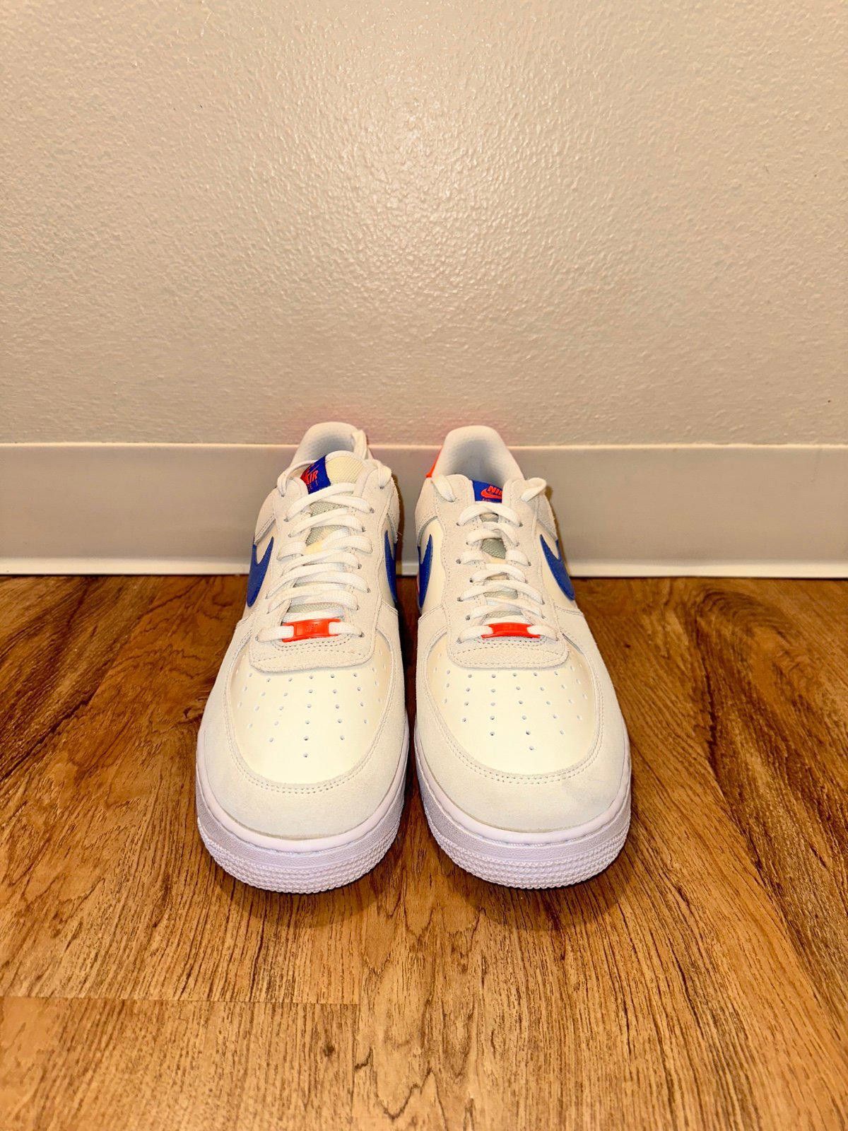 Nike Nike Air Force 1 Low '07 LV8 Coconut Milk Hyper Royal Size US 12.5 / EU 45-46 - 4 Thumbnail