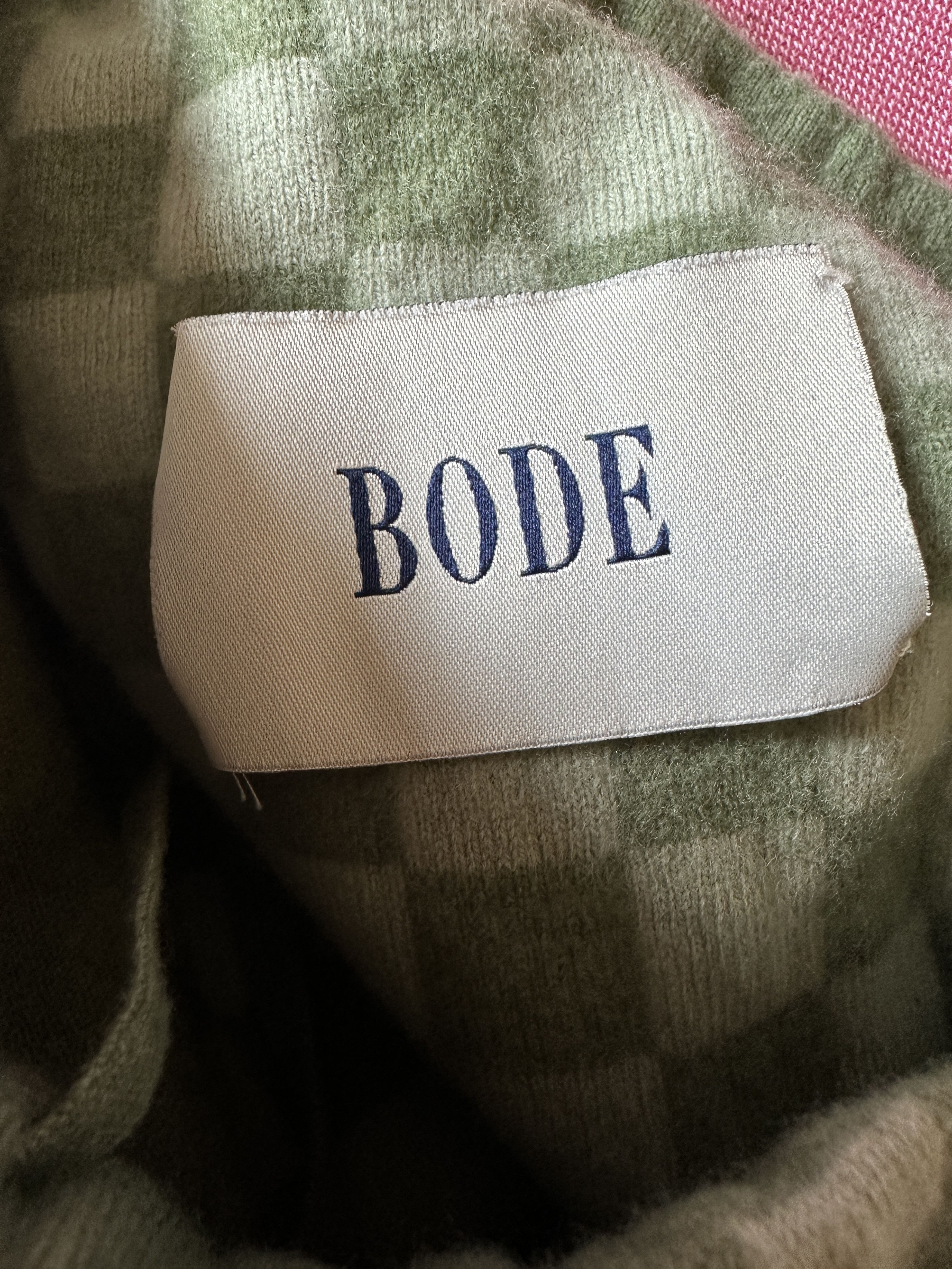 Bode Checkered Merino Wool Shorts