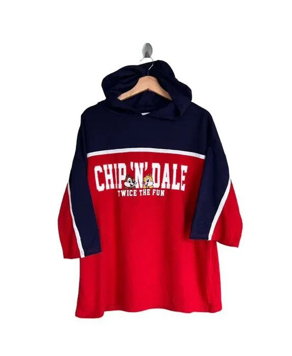 Cartoon Network × Disney × Vintage Vintage Chip N Dale Cartoon Hoodies Shirt Size US L / EU 52-54 / 3 - 1 Thumbnail