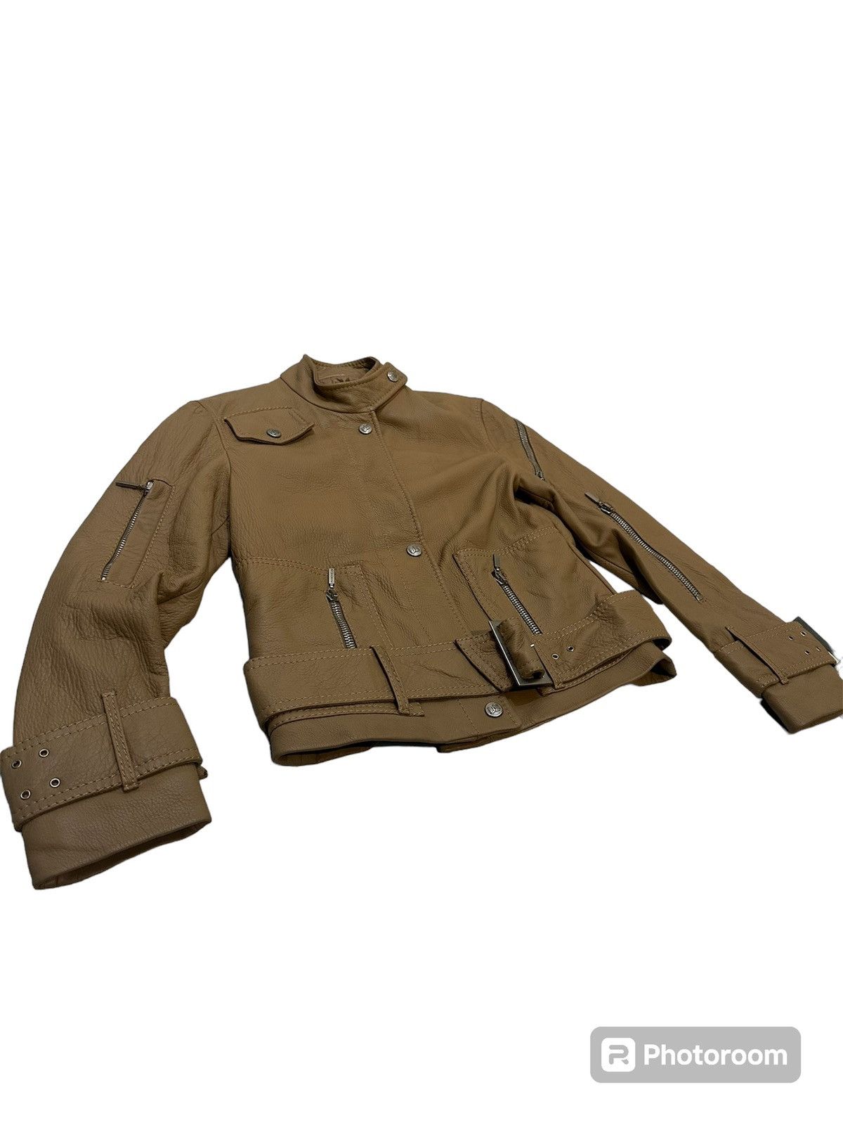 Versace Versace leather jacket by ruffo reseach made in italy Size XS / US 0-2 / IT 36-38 - 1 Thumbnail