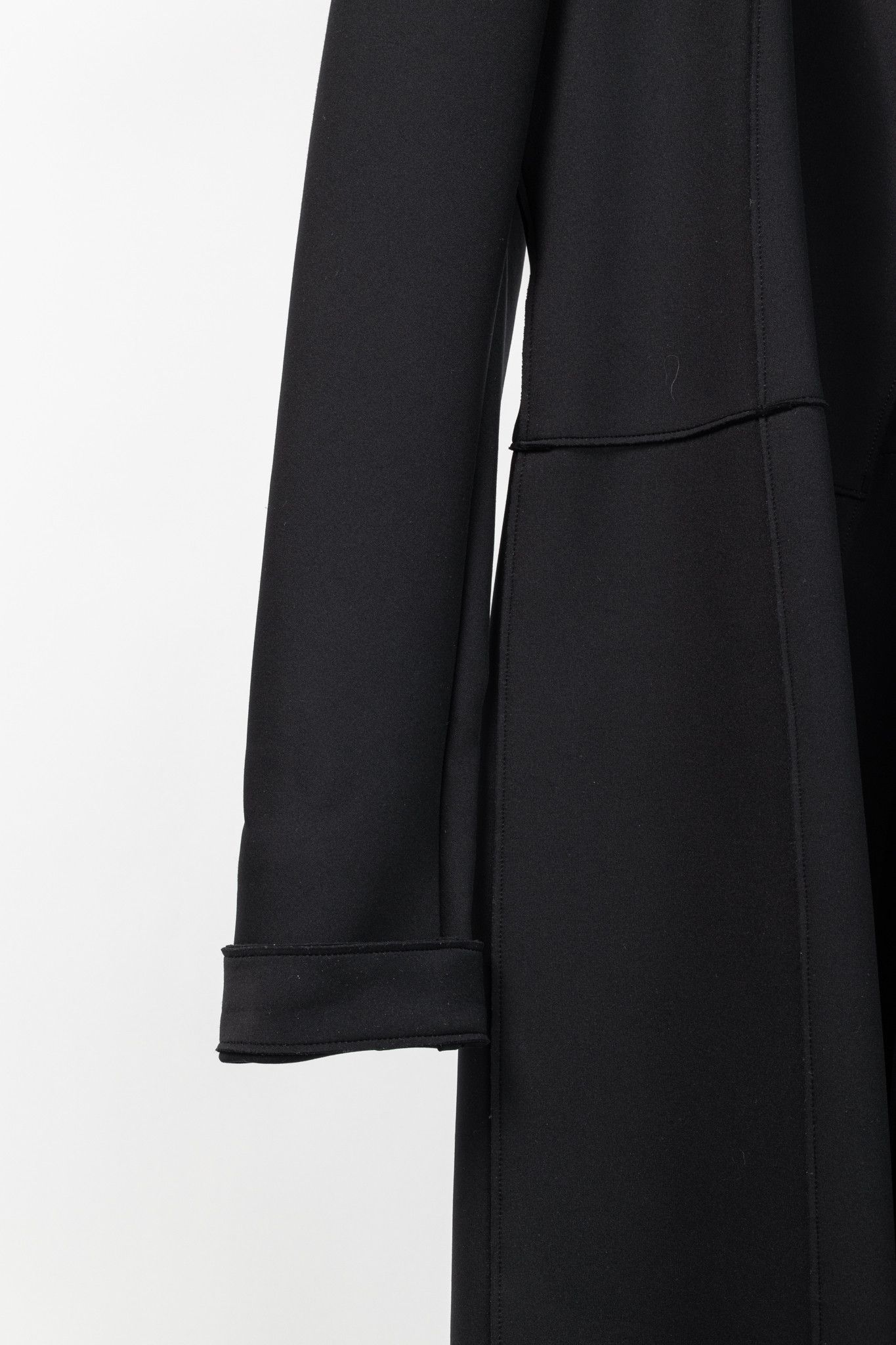 Marie Saint Pierre Marie Saint Pierre Neoprene Metallic-Neck Open-Front Coat Size L / US 10 / IT 46 - 7 Thumbnail