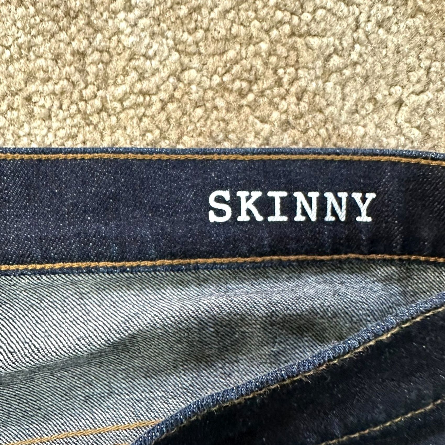 Madewell Madewell Jeans Mens 36x32 Blue Selvedge Skinny Dark Wash Stretch Denim MA260 Jeans Slim 5-Pocket Mens Regular Blue 32in Inseam Skinny MA260 Size US 36 / EU 52 - 5 Thumbnail