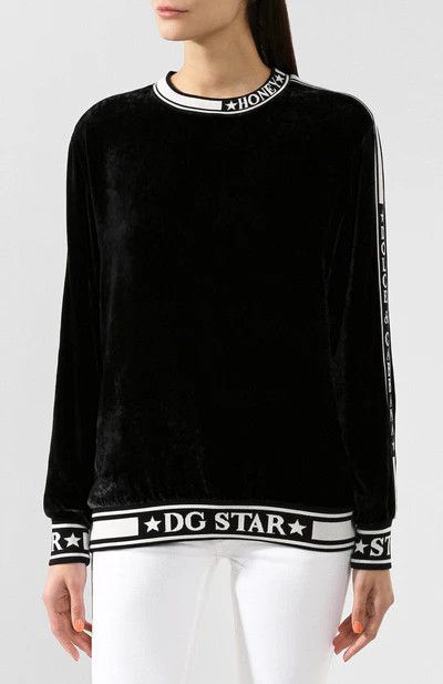 Dolce & Gabbana o1y0925 Sweatshirt in Black Size S / US 4 / IT 40 - 2 Thumbnail