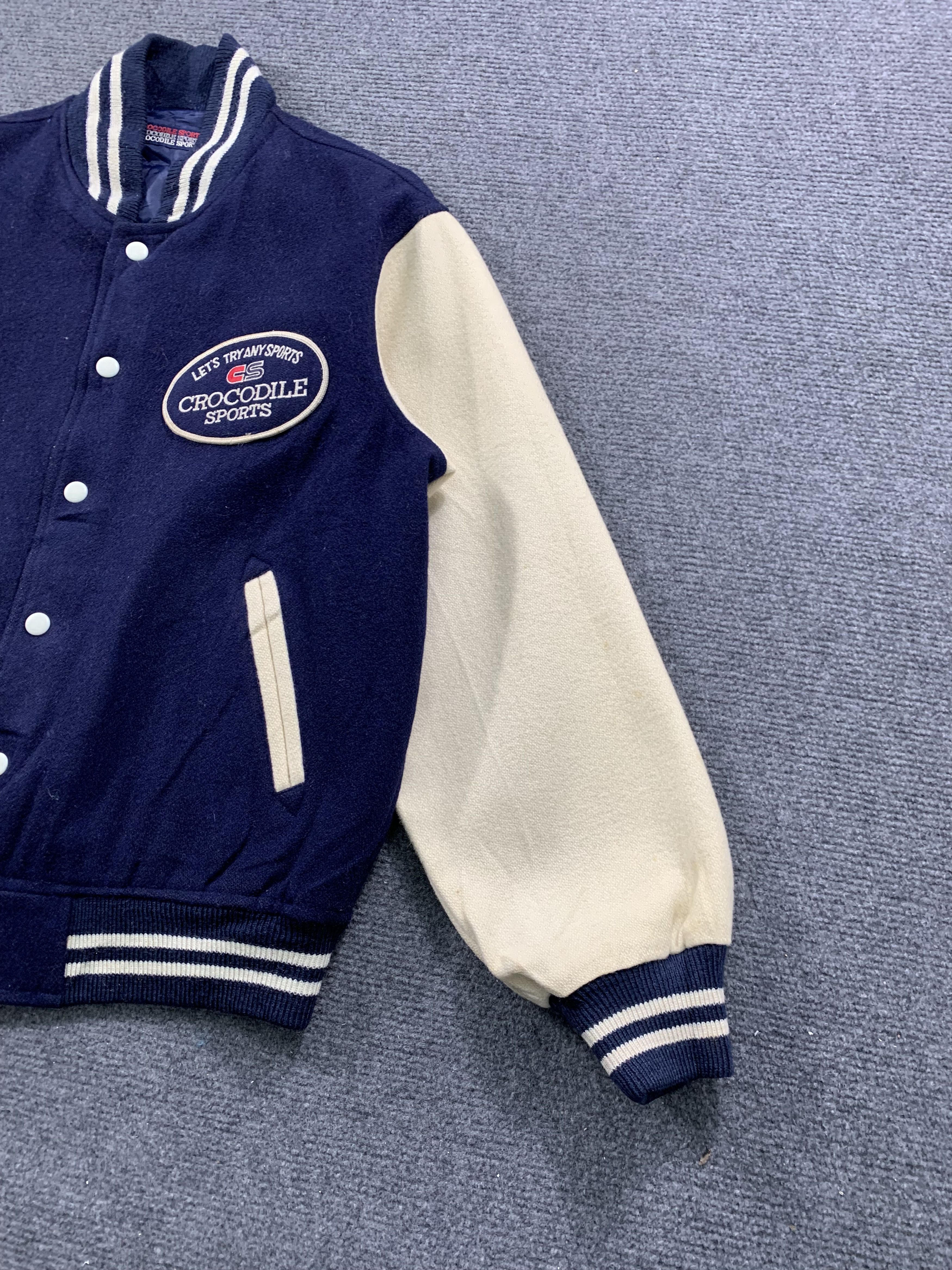 Japanese Brand Vintage Crocodile Varsity Jacket Size US M / EU 48-50 / 2 - 6 Thumbnail